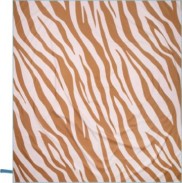 Swim Essentials Strandtücher Mikrofaser Strandtuch Badetuch orange/karamell Zebra 180 x 180 cm