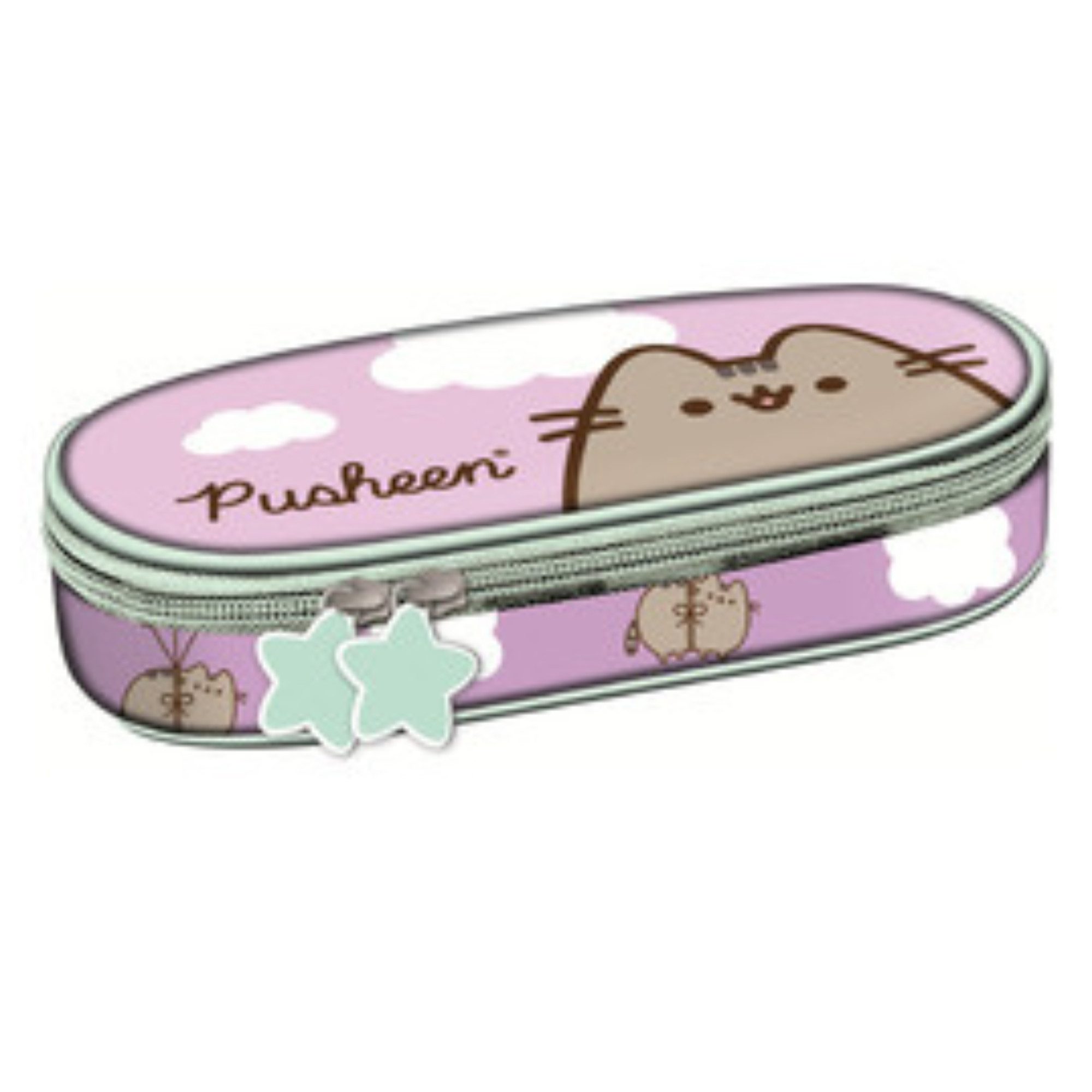 GOLDKIDS Federmäppchen - Schlampermäppchen - Mäppchen für Mädchen und Jungen -, (Federmappe 1-Fach Federtasche, Gefüllte Schüleretui Schulmäppchen), Schul-Etui ohne Inhalt - Pusheen Motiv