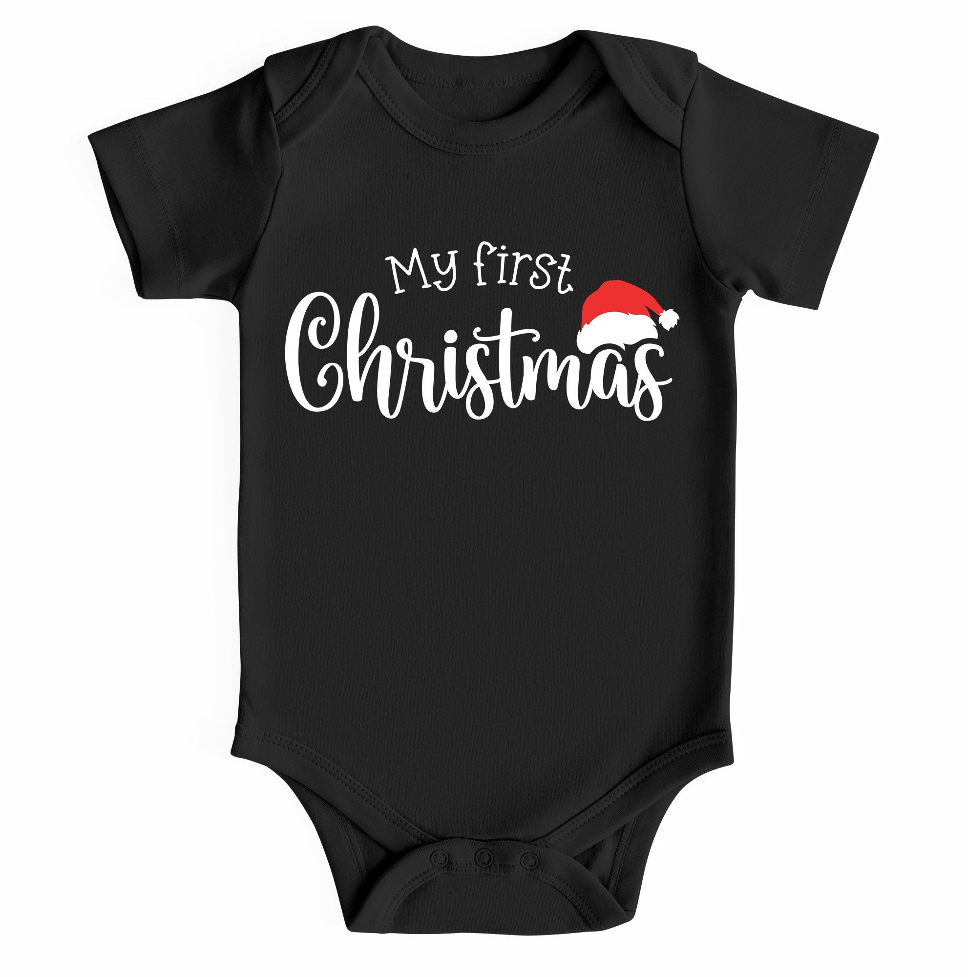 SpecialMe Body Baby Body kurzarm Weihnachten My first Christmas Schriftzug XMAS