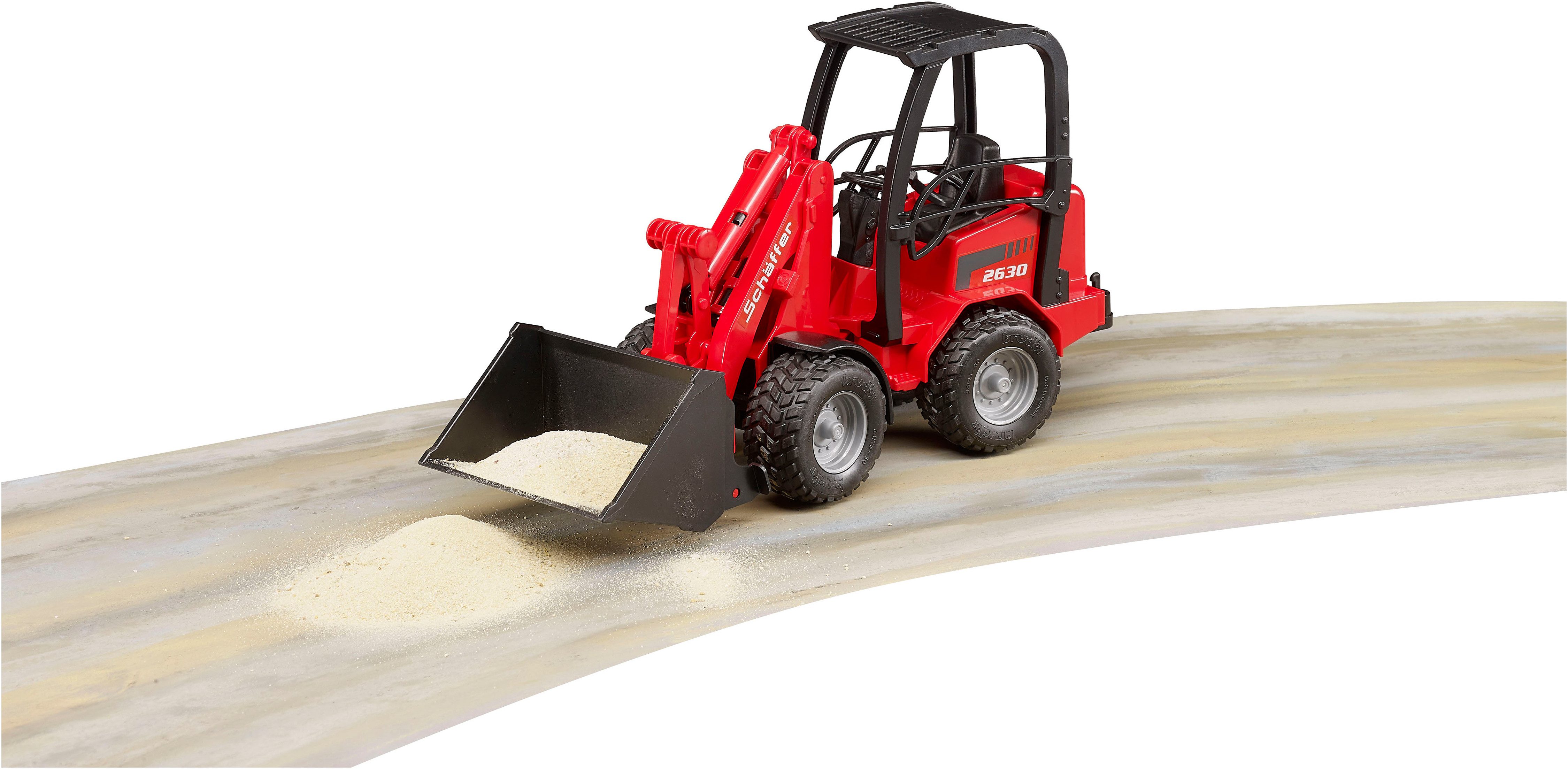 Bruder® Spielzeug-Bagger Schäffer Hoflader 2034 (02190), Made in Europe