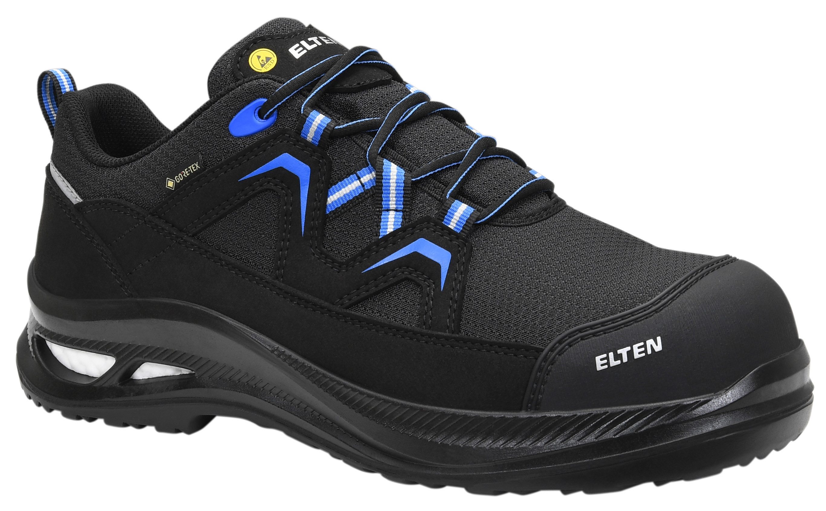 ELTEN FRY XXG Pro GTX black-blue Low ESD S3S HI CI Sicherheitsschuh (Schuhkarton, Paar)