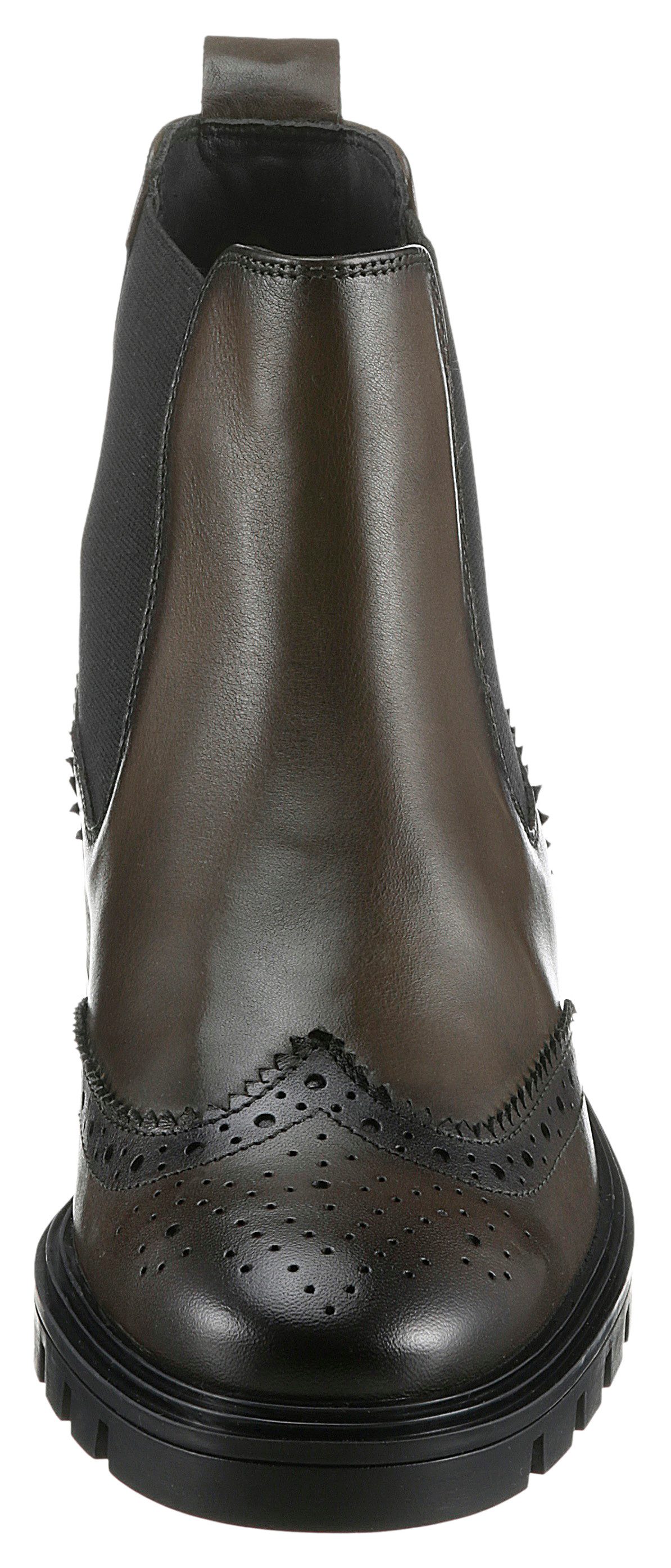 Ara TULSA Chelseaboots, Stiefelette, Schlupfboots mit Lyralochung, G-Weite (weit)