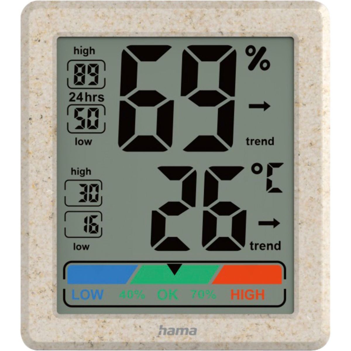 Hama Thermometer und Hygrometer Ponza, digital für Wetterstation