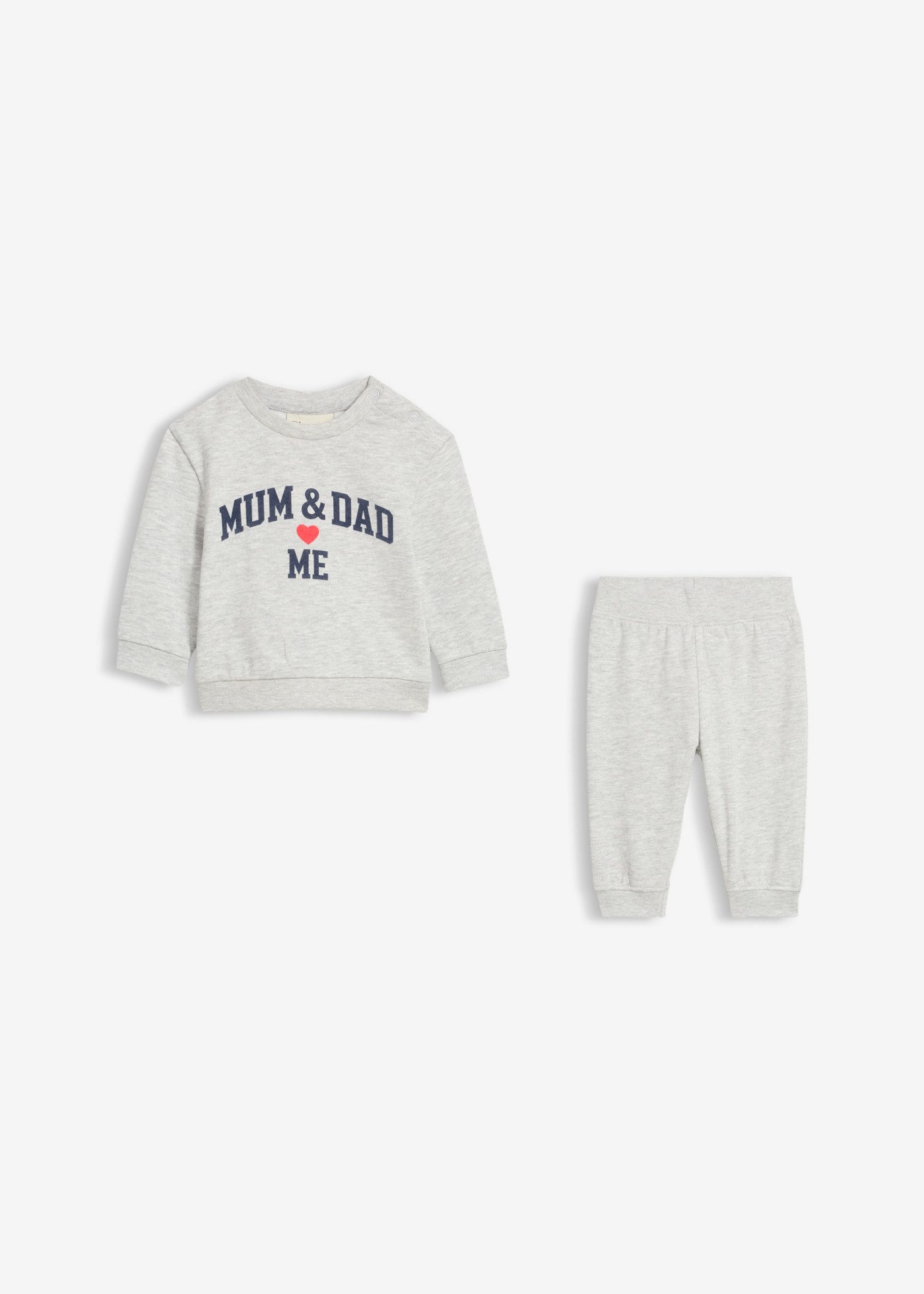 bonprix Sweatshirt (Set) für Babys, als Set, mit Joggpants aus Sweatstoff, bedruckt