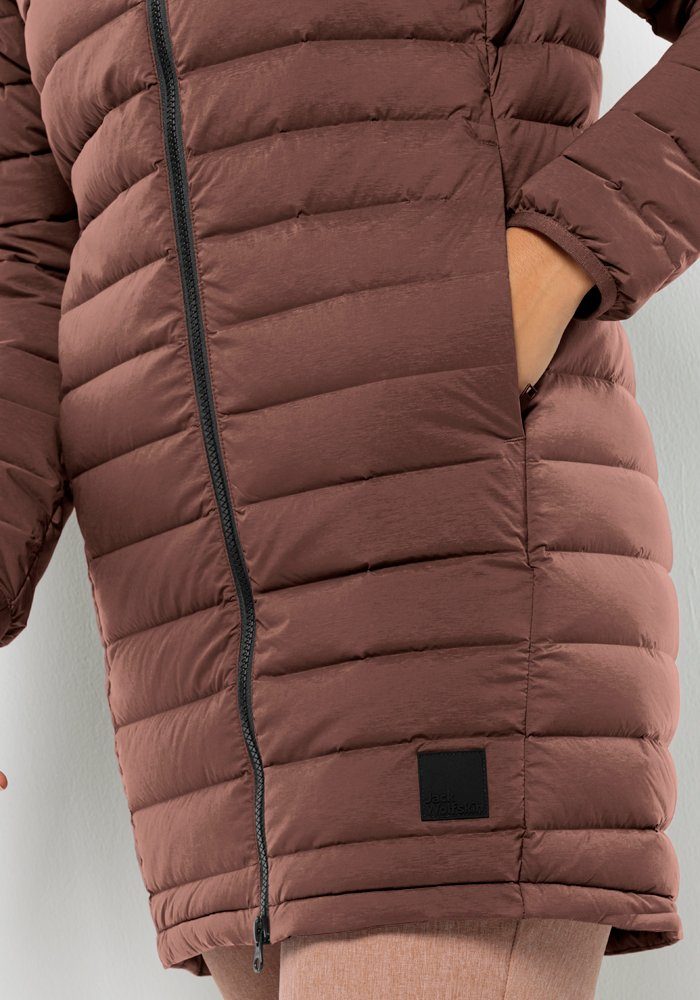 W ARCADEN COAT Daunenmantel Jack Wolfskin wild-ginger