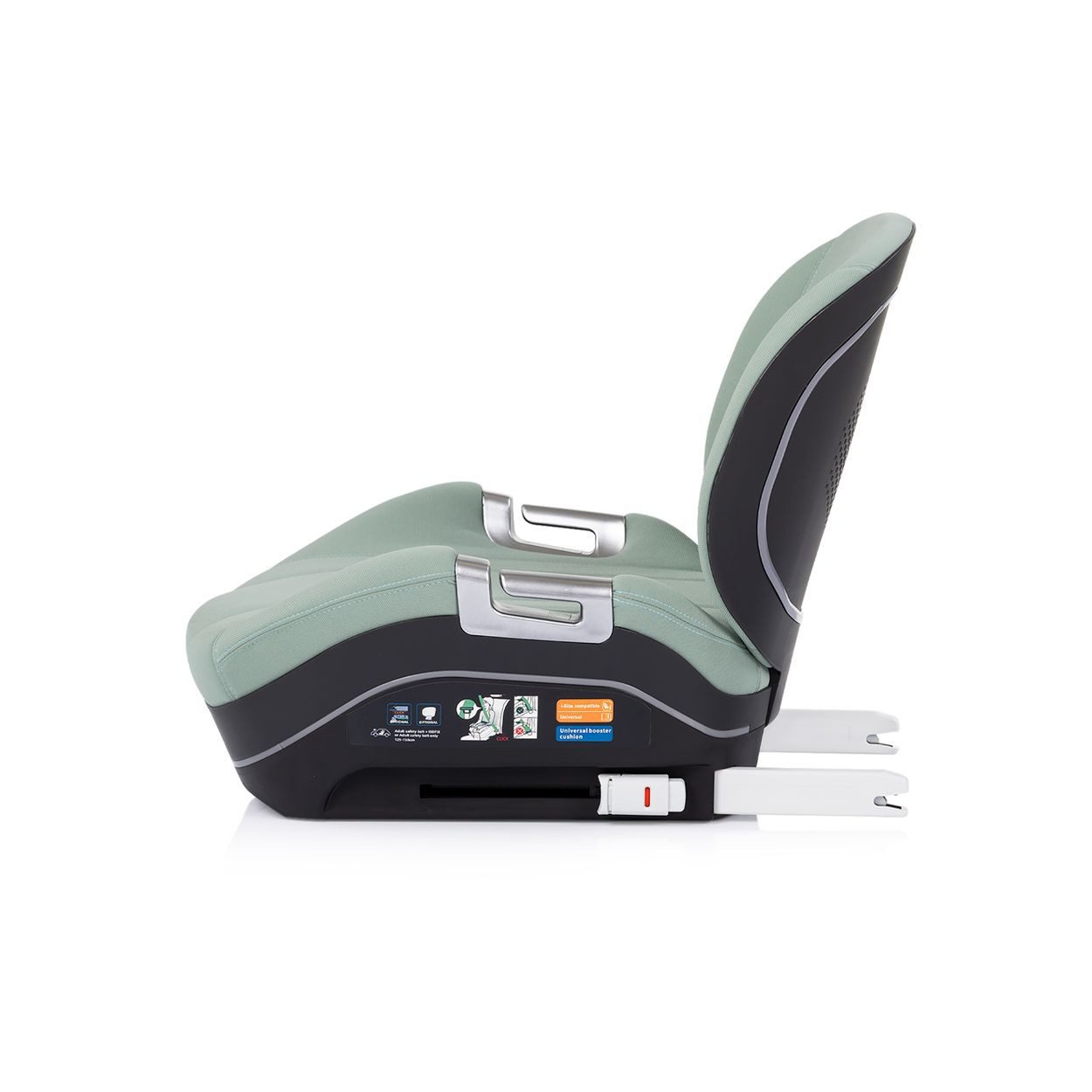 Chipolino Kindersitzerhöhung Genesis Isofix 125-150 cm, ab: 6, bis: 12, i-Size, Rückenlehne, Sitzerhöhung der Gruppe 3 (22 - 36 kg), schneller – Bild 4 von 5