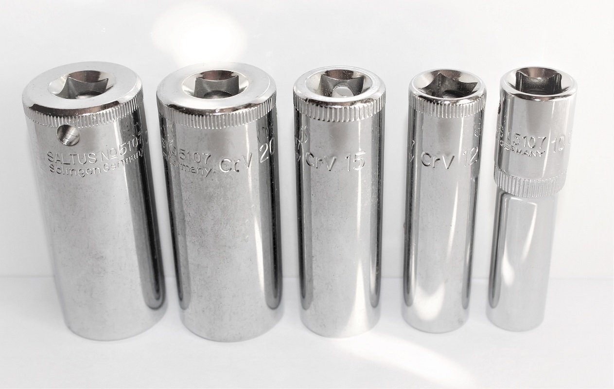 Saltus Stecknuss SALTUS Steckschlüssel-Einsatz Set 5 tlg Stecknuss 3/8\ Nuss 10-2…