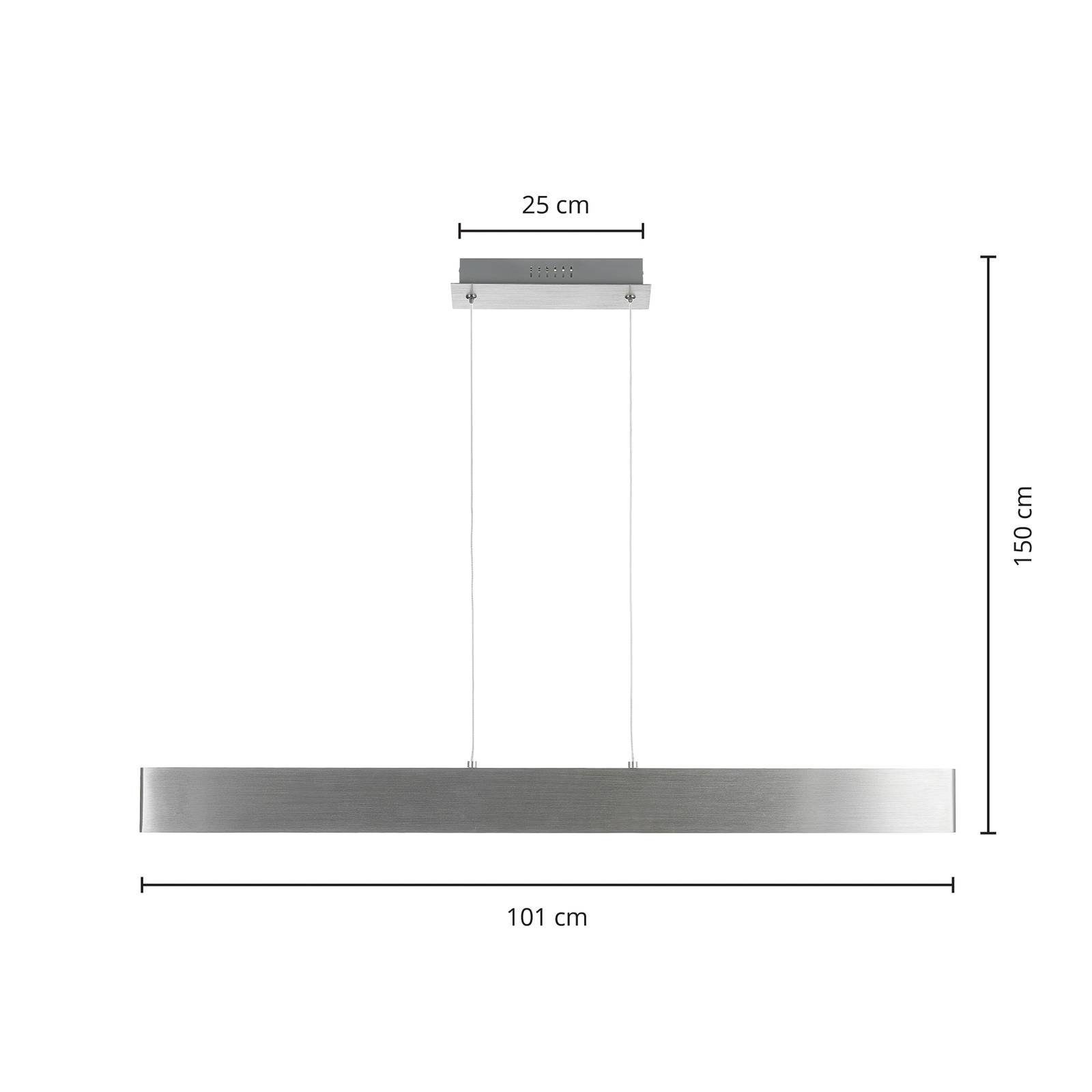 LED-Leuchtmittel warmweiß, inkl. flammig, Leuchtmittel,dimmbar Tinkodara, LED-Hängeleuchte dimmbar, verbaut, aluminium, Lindby Aluminium, 1 fest Modern,