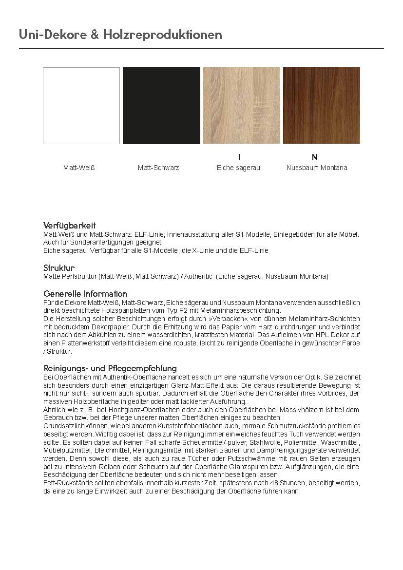 Schnepel TV-Regal Schnepel HiFi-Möbel ELF-H60, 1-tlg., 6 Ablagen, 4 verstellbare Fachböden, verschiedene Farbvarianten