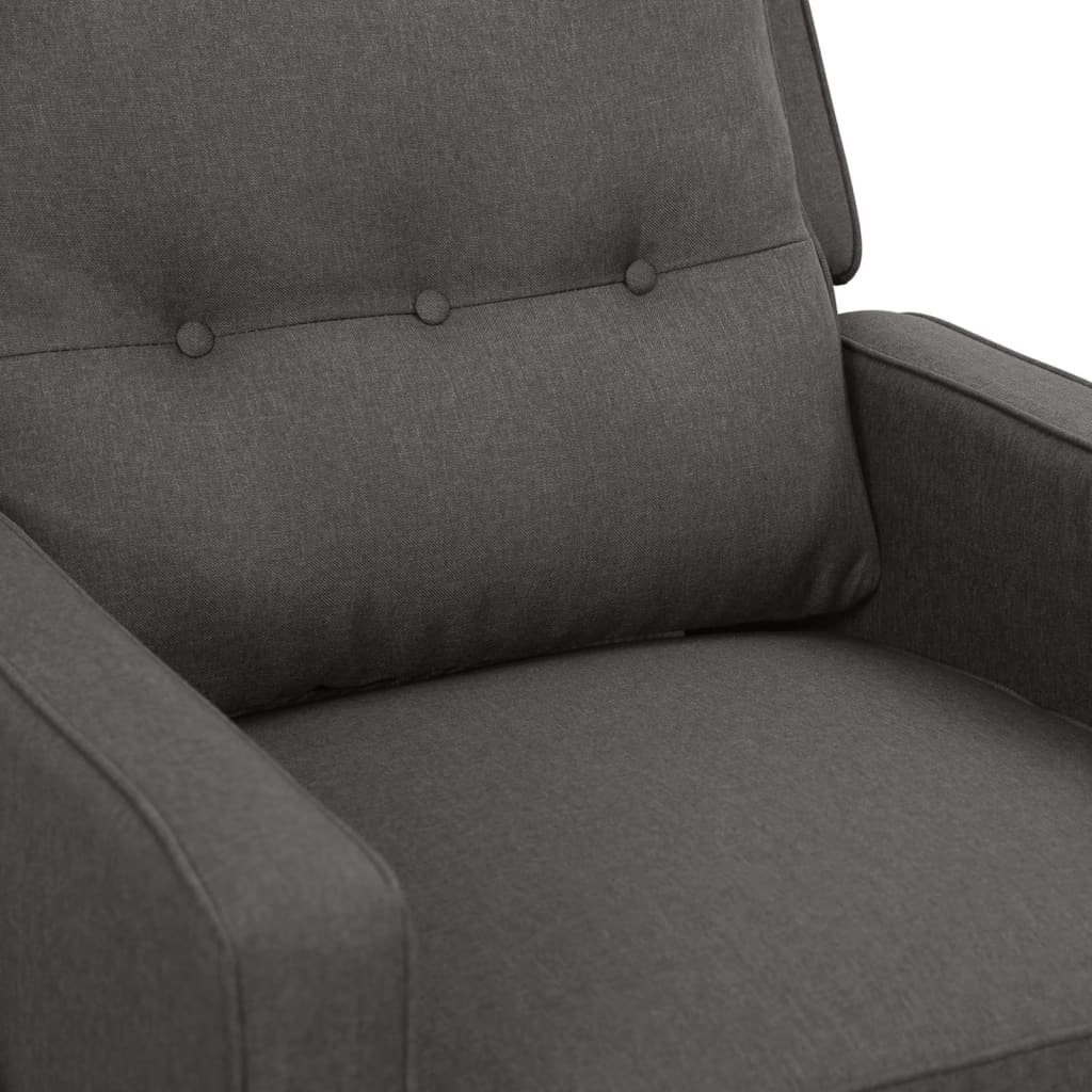 Elektrisch Relaxsessel Sessel (1-St) Dunkelgrau Stoff vidaXL