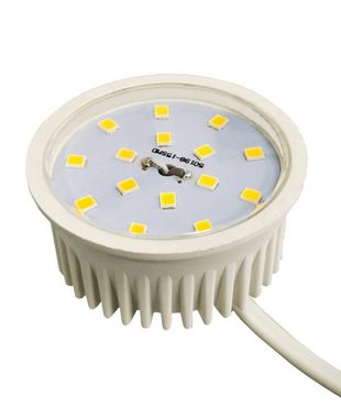 TRANGO LED Einbaustrahler, 3er Pack MO15SD-3 Ultra flach 5Watt 3 Stufen dimmbar LED Modul 3000K warmweiß zum Austauschen GU10 & MR16 Halogen Leuchtmittel, für Einbauleuchten, Deckenstrahler, Deckenleuchte, Spots