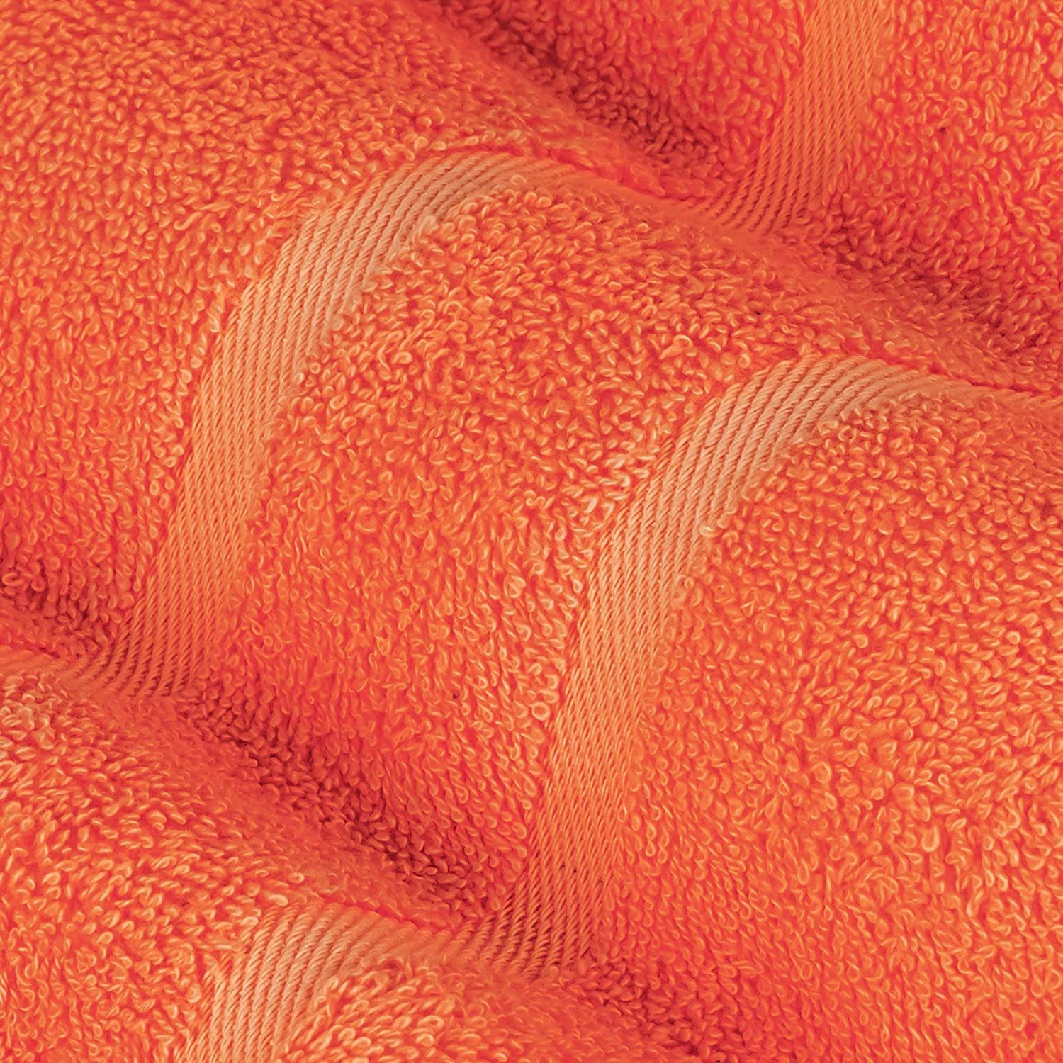 500GSM Set 500g/m² 100% Baumwolle StickandShine aus Duschtuch cm, 2er Duschtuch (2 cm Duschtücher Baumwolle Premium 70x140 Frottee Stück Orange 140 in 100% x Frottee Pack) 70