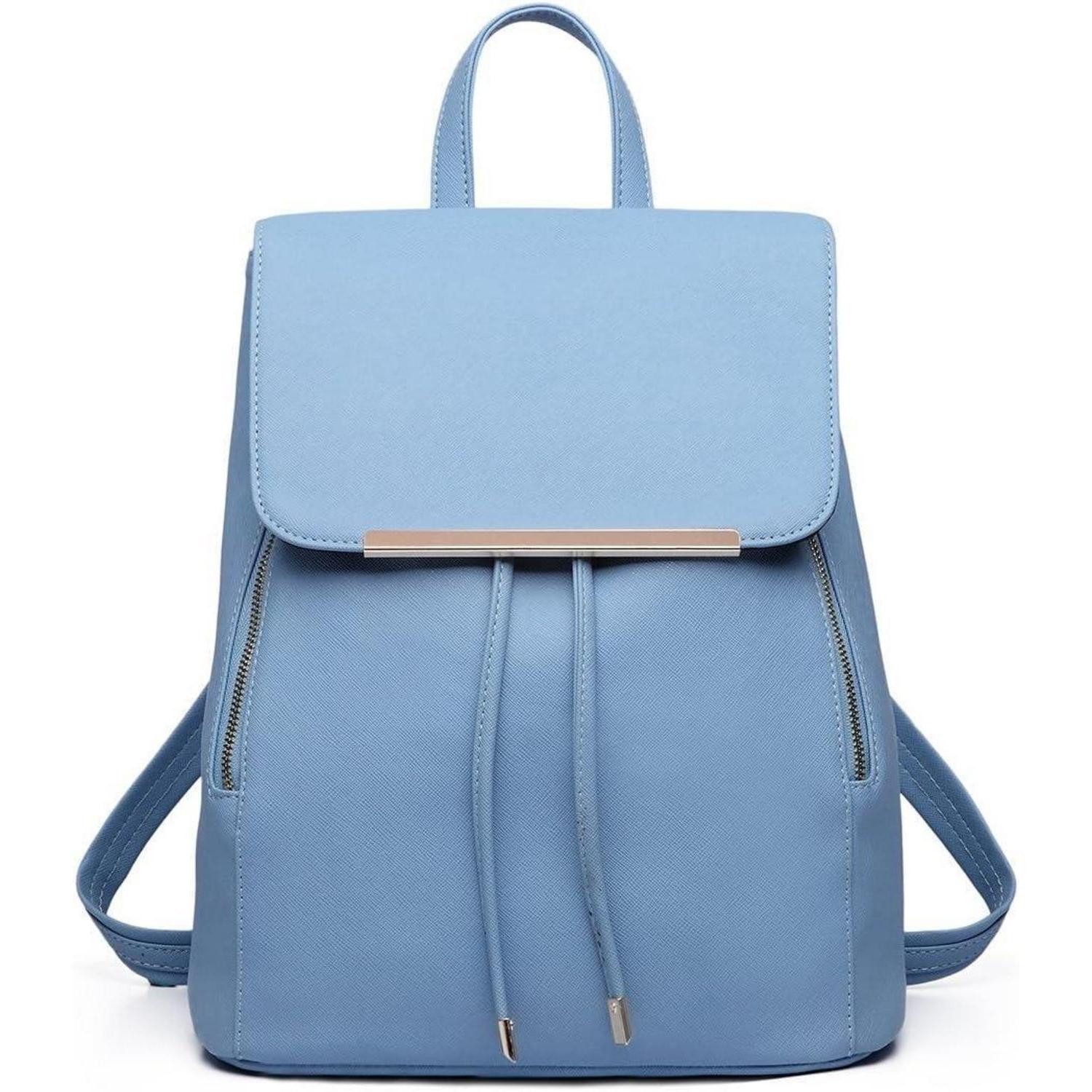 LuxusKollektion Cityrucksack Damen Rucksack Kunstleder Elegant Rolltop Tunnelzug Cityrucksack