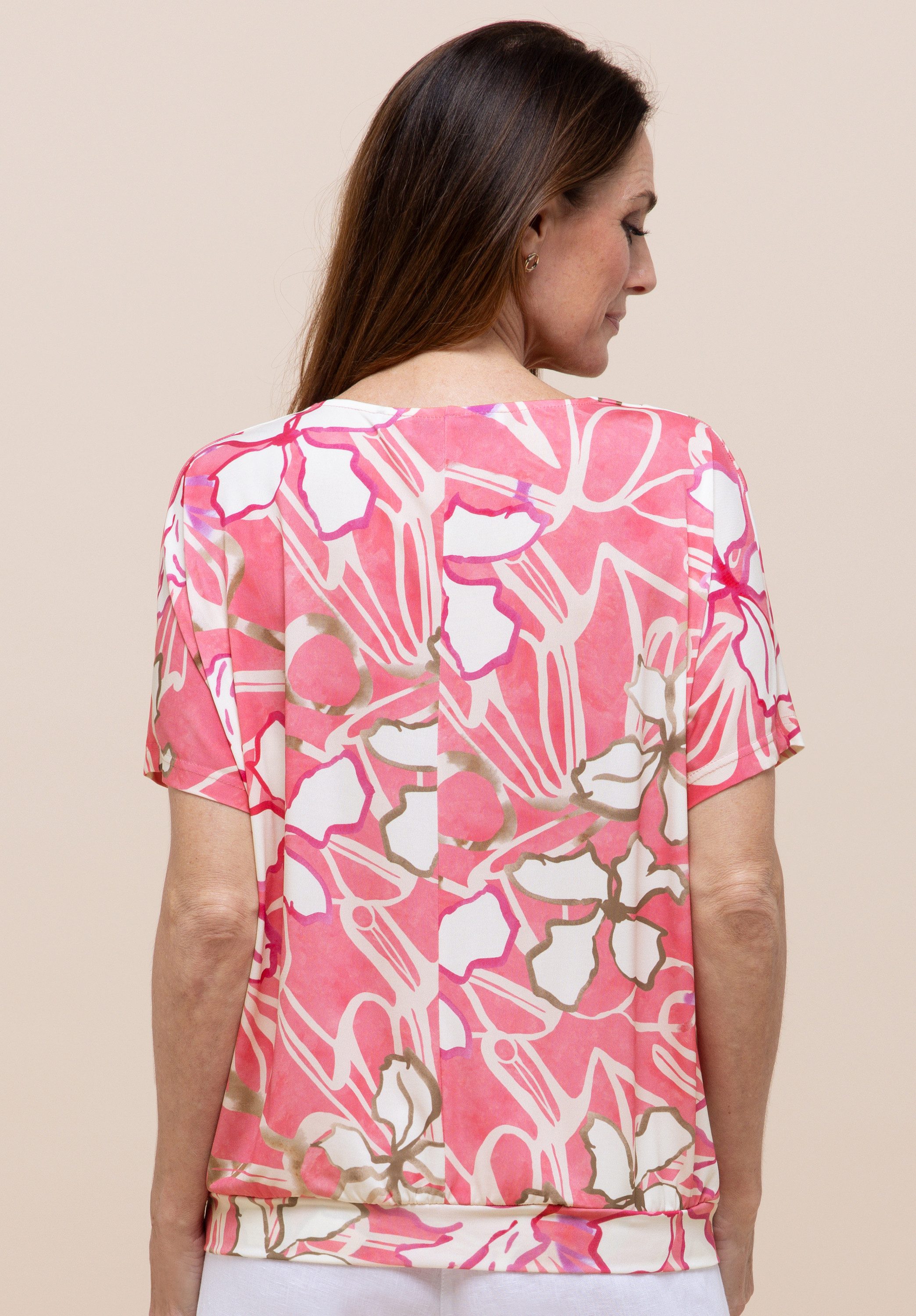bianca Print-Shirt SIA in sommerlichen Allover-Dessin