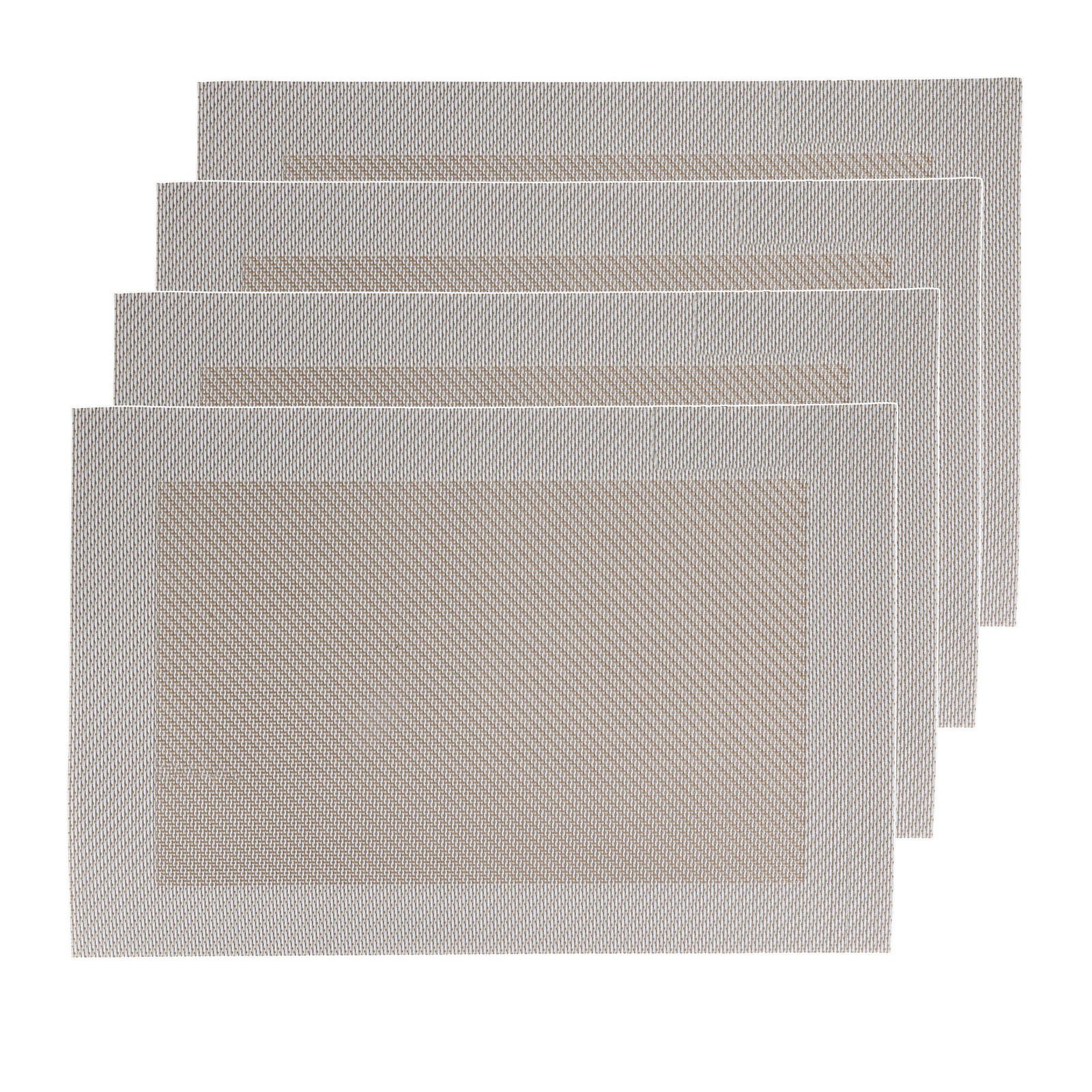 Platzset, Platzset 4er Neuetischkultur, (Stück, Polyester, 4-St) Creme/Beige Set