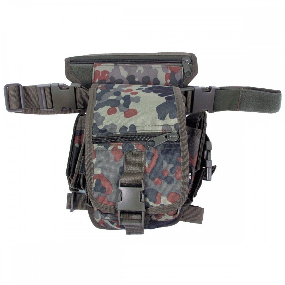 Gürteltasche Hip Bag, flecktarn, Bein- und Gürtelbefestigung