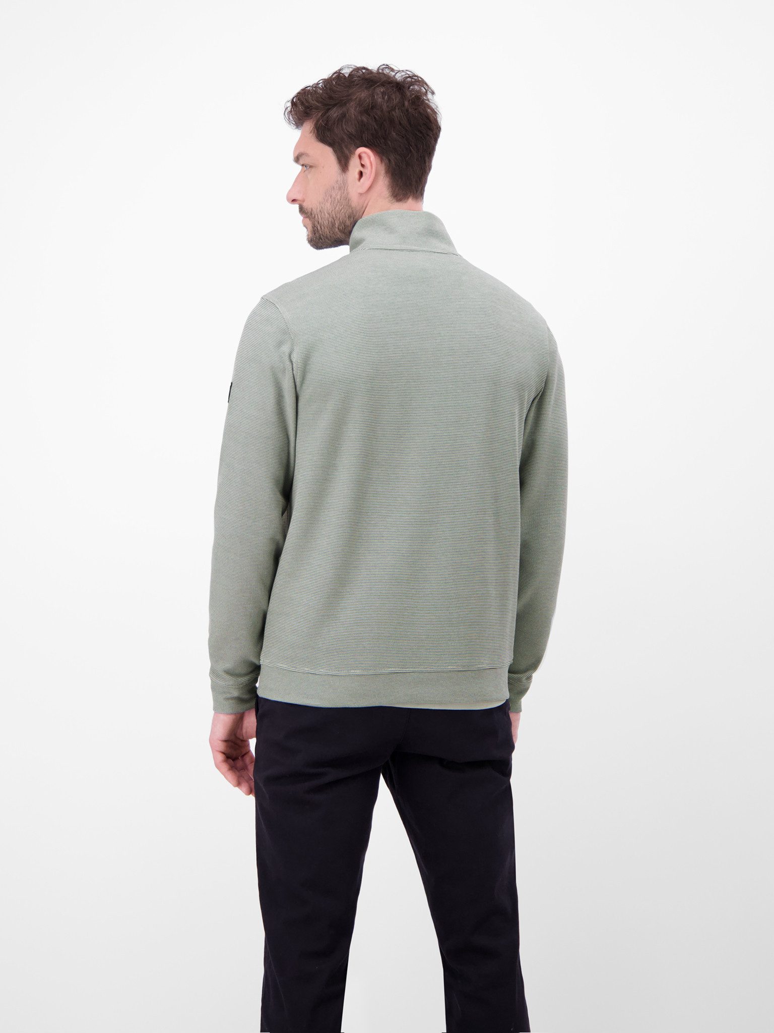 LERROS Sweater SELANIK Troyerkragen mit Reißverschluss günstig online kaufen