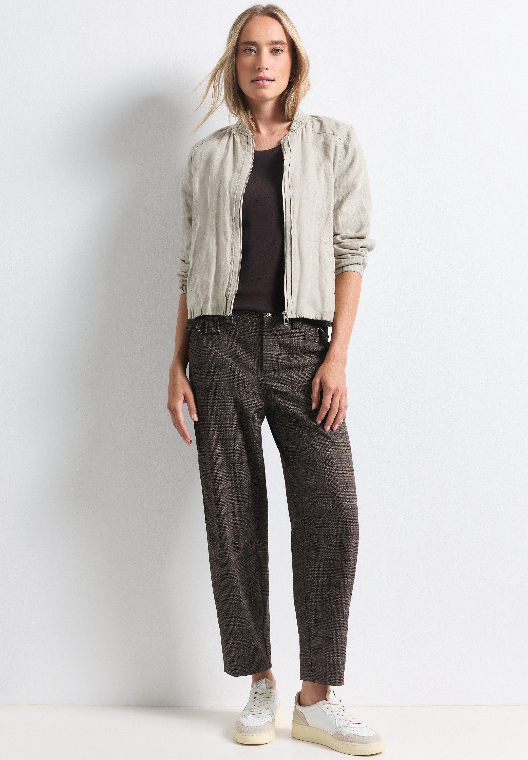 STREET ONE Stoffhose High Waist