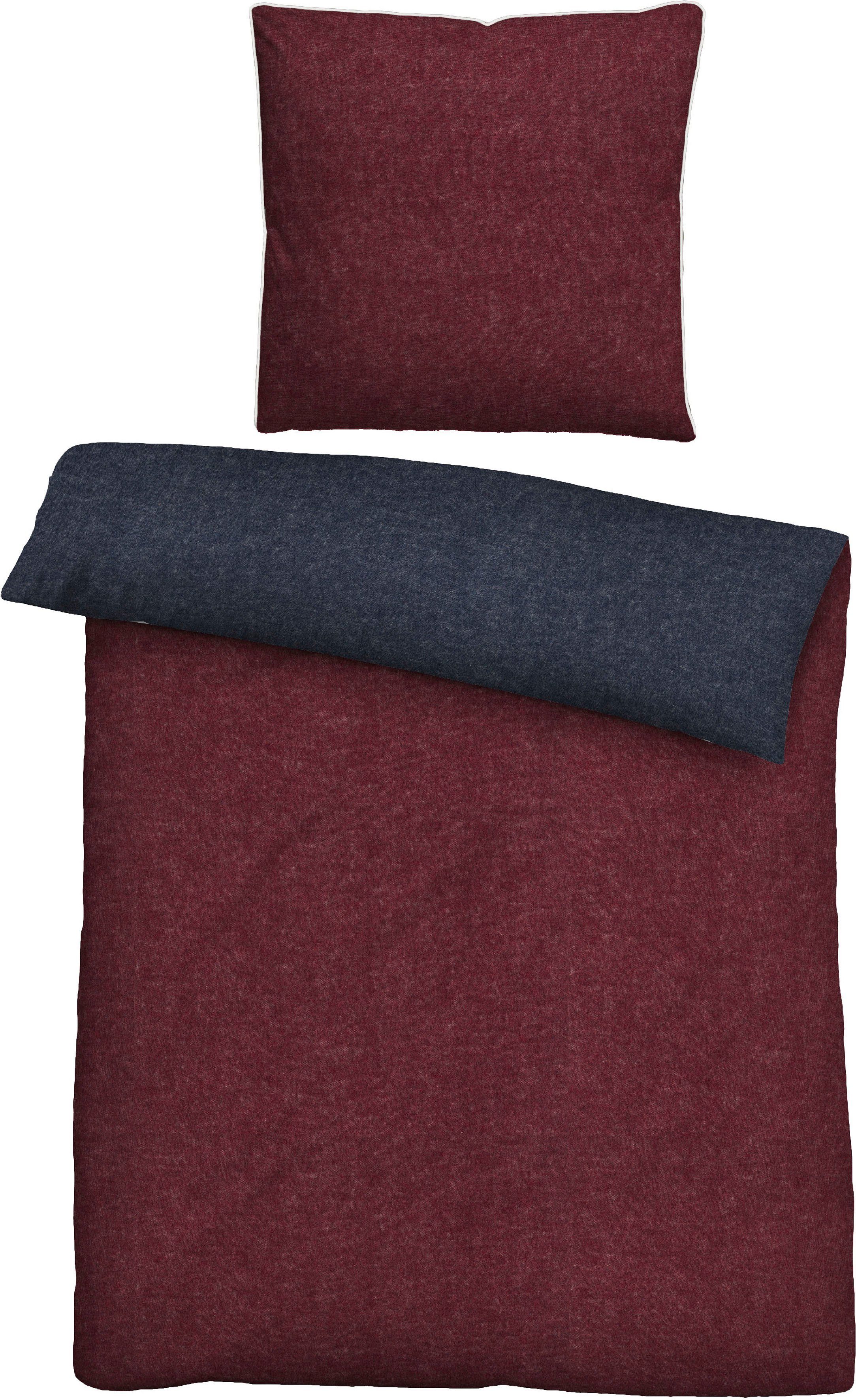 Biberna Wendebettwäsche Hermal, Flanell, 2 teilig, günstig online kaufen