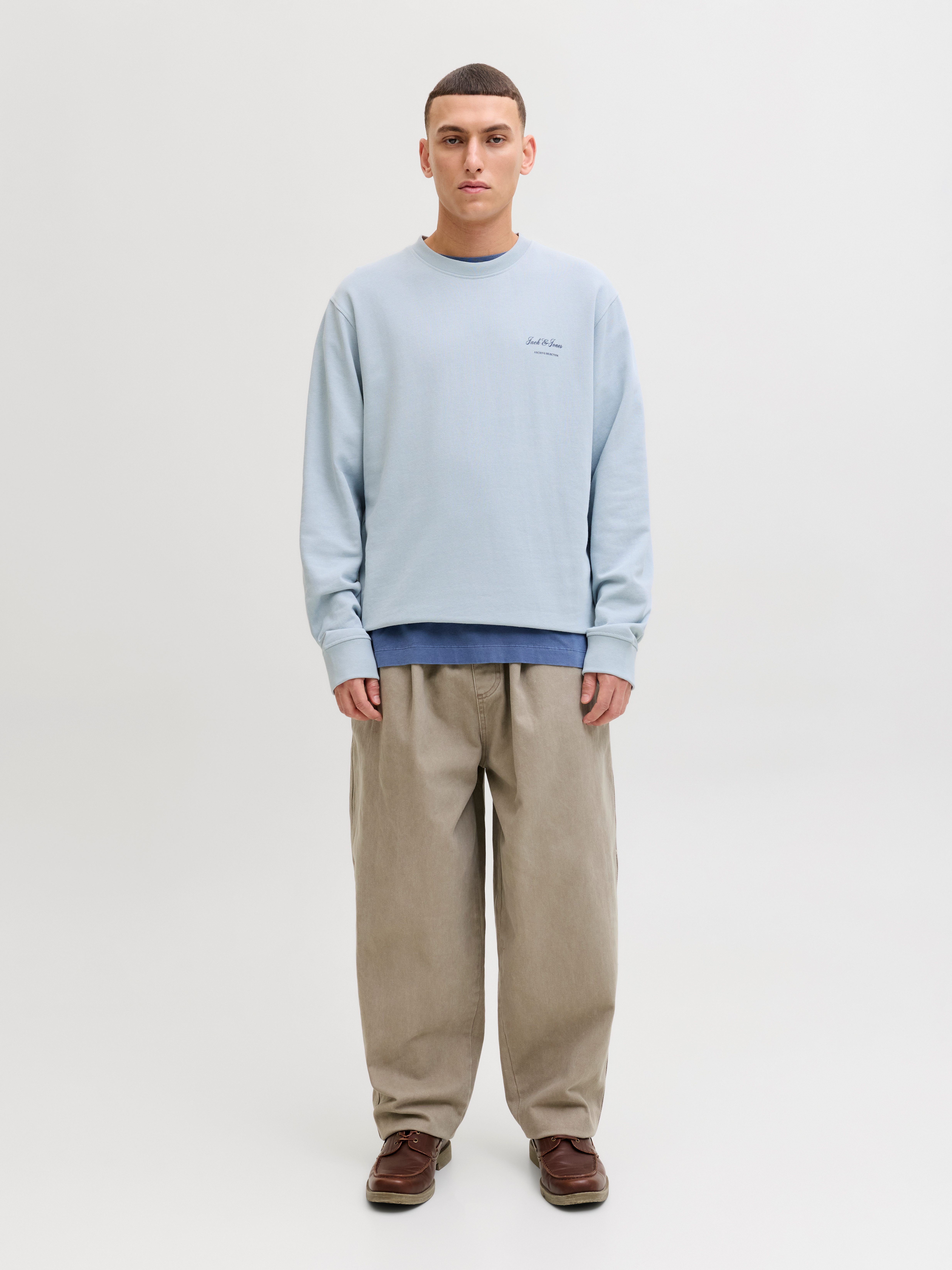 Jack & Jones Sweatshirt JJEARCHIVE GRAPHIC SWEAT CREW NECK NOOS Baumwollmischung, relaxed fit