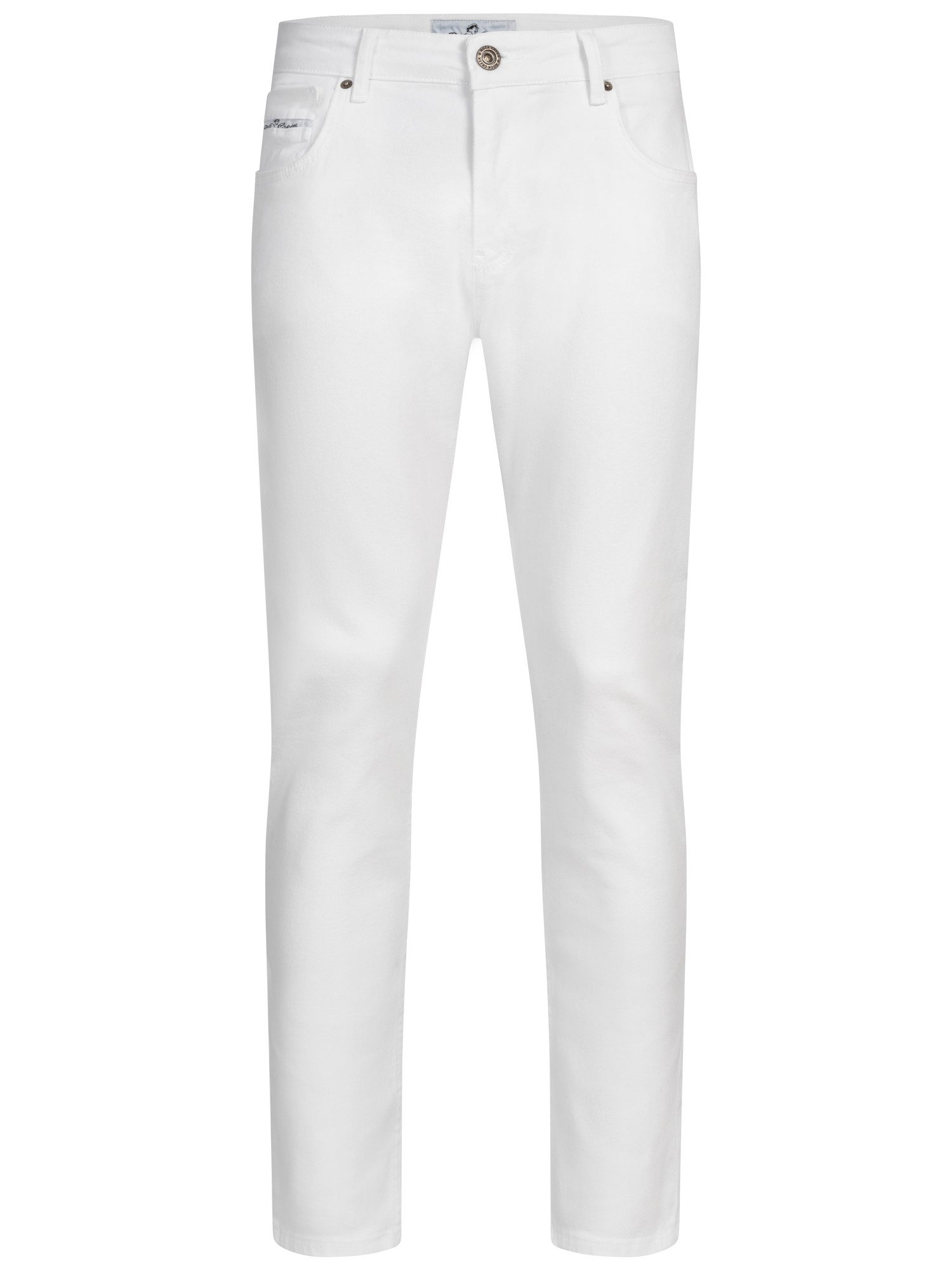 Straight-Jeans Rock Creek Herren Jeans RC-2442 Regular Fit Weiß Stretch