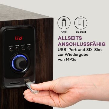 Auna Areal Elegance Lautsprechersystem (Bluetooth, 190 W, Bluetooth Laustsprecher USB AUX HeimKino)