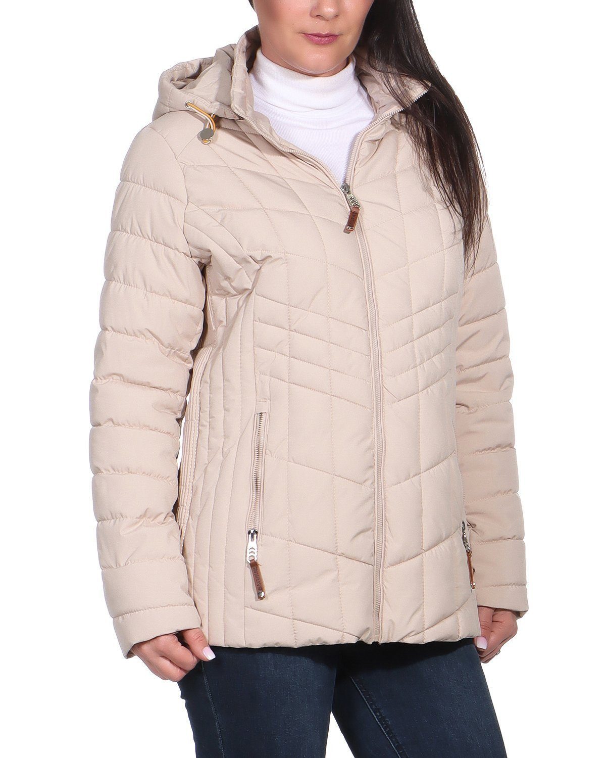 Aurela Damenmode Winterjacke Kuschelige Steppjacke mit günstig online kaufen