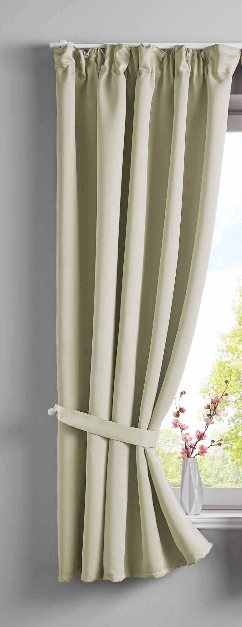 Gardinenbox Verdunkelungsvorhang (1 St), verdecketeSchlaufen, verdunkelnd, günstig online kaufen