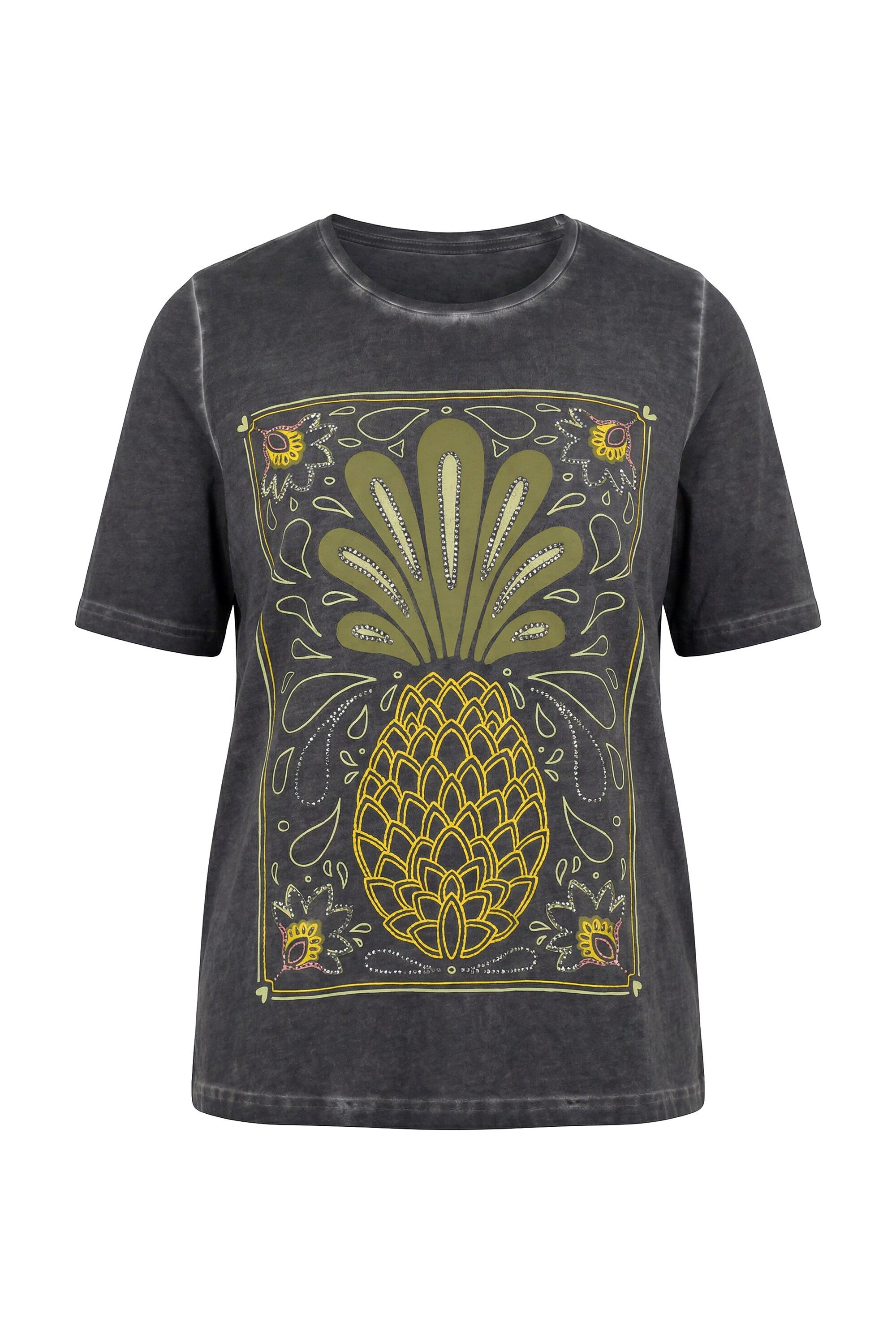 T-Shirt T-Shirt Ananas Classic Rundhals Halbarm