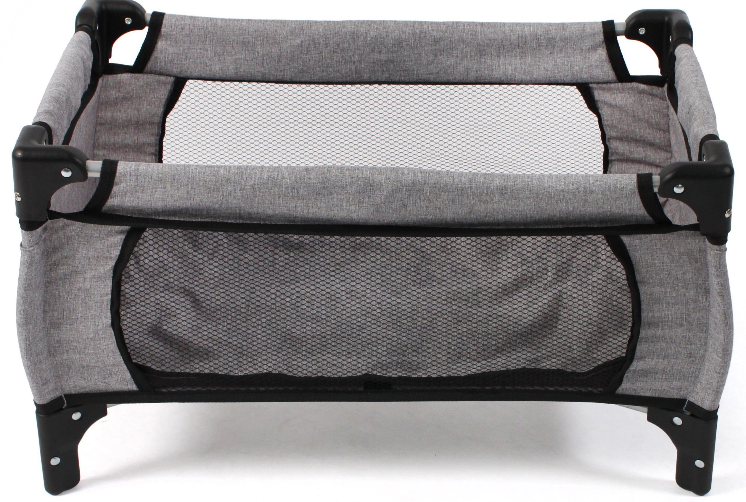 CHIC2000 Puppenbett Deluxe, Melange Grau, mit Tragetasche