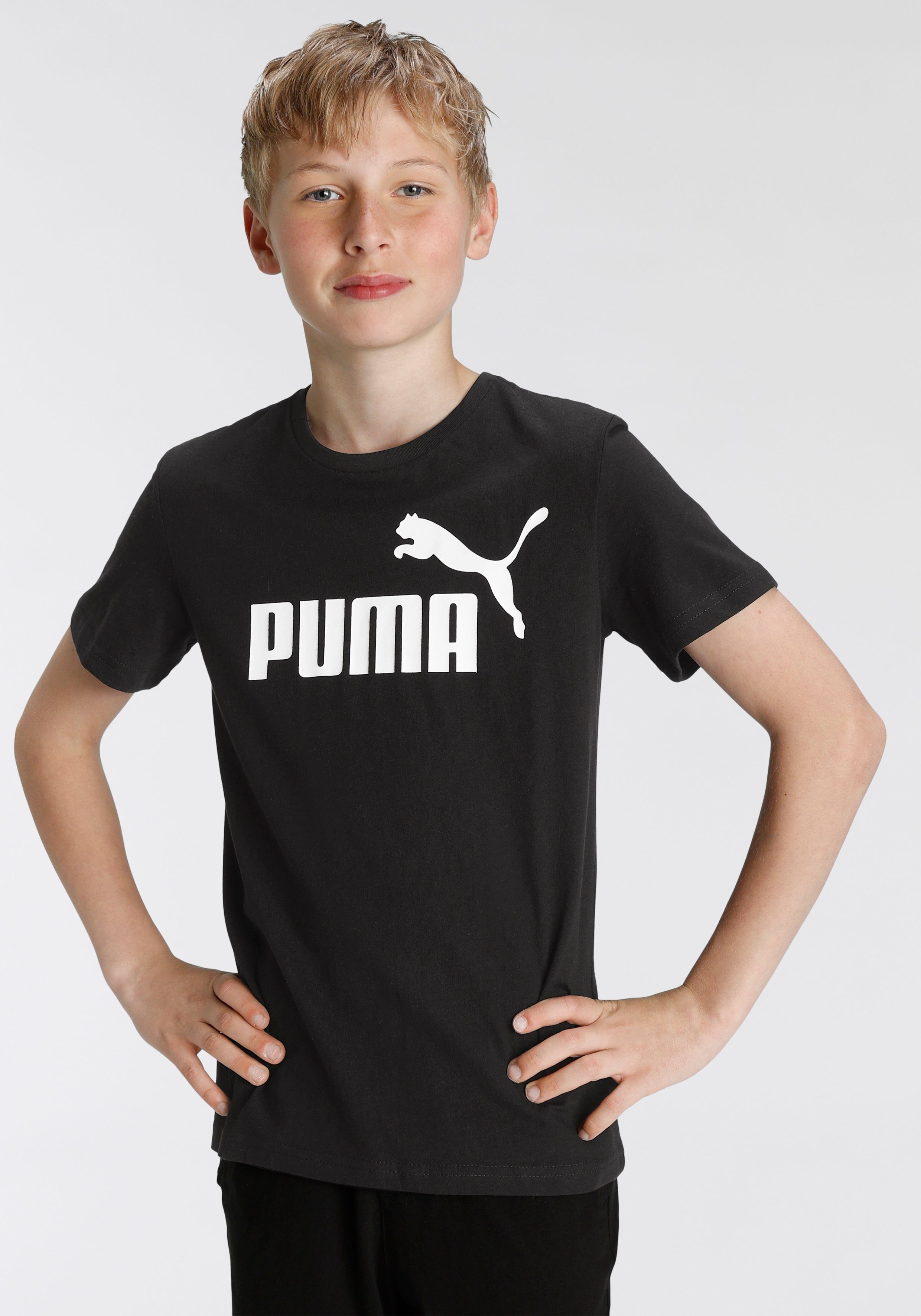 Outlet-Versandhandel PUMA T-Shirt ESS TEE LOGO Black B Puma