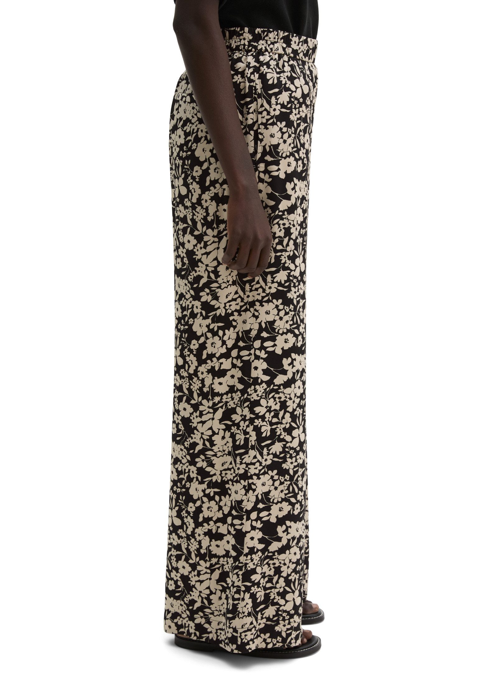 Marc O'Polo Chinohose aus bedrucktem Viskose-Twill