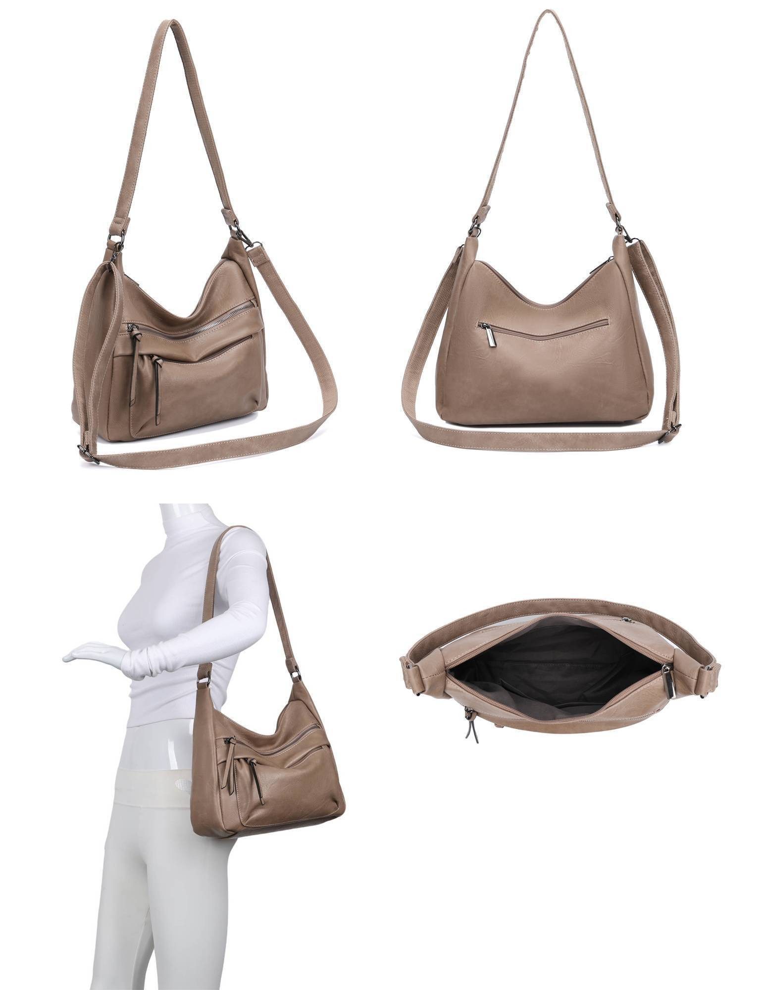 ITALYSHOP24 Schultertasche Damen Tasche Crossbody Handtasche Shopper CrossO günstig online kaufen