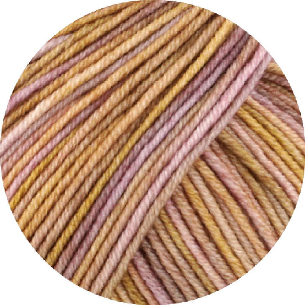 LANA GROSSA COOL WOOL VINTAGE Häkelwolle, 160 m (50 Gramm), Naturgarn aus reiner Merinowolle im meliertern Ton-in-Ton Design