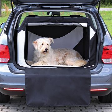 TRIXIE Hunde-Transportbox Transportbox Mobile Kennel Vario schwarz/grau