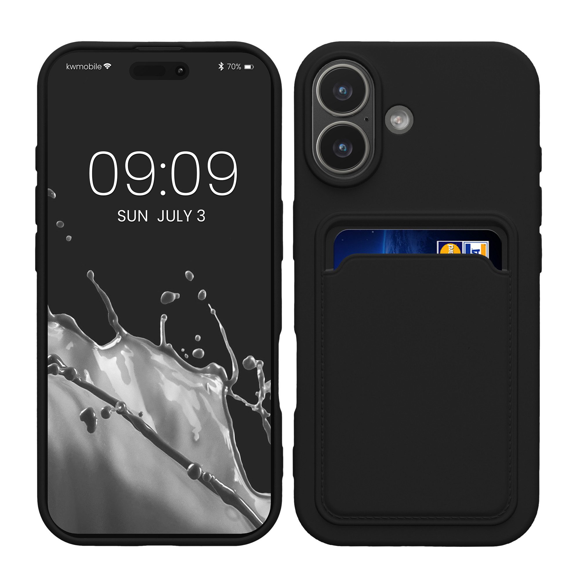 kwmobile Smartphone-Hülle Hülle für Apple iPhone 17, Handyhülle mit Fach für Karten - Handy Cover Case