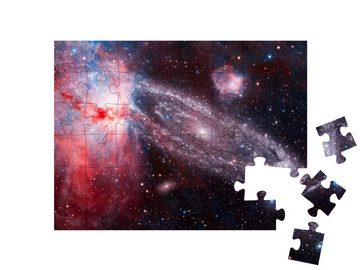 puzzleYOU Puzzle Fantastische Galaxie und strahlende Sterne, 48 Puzzleteile, puzzleYOU-Kollektionen Weltraum, Universum