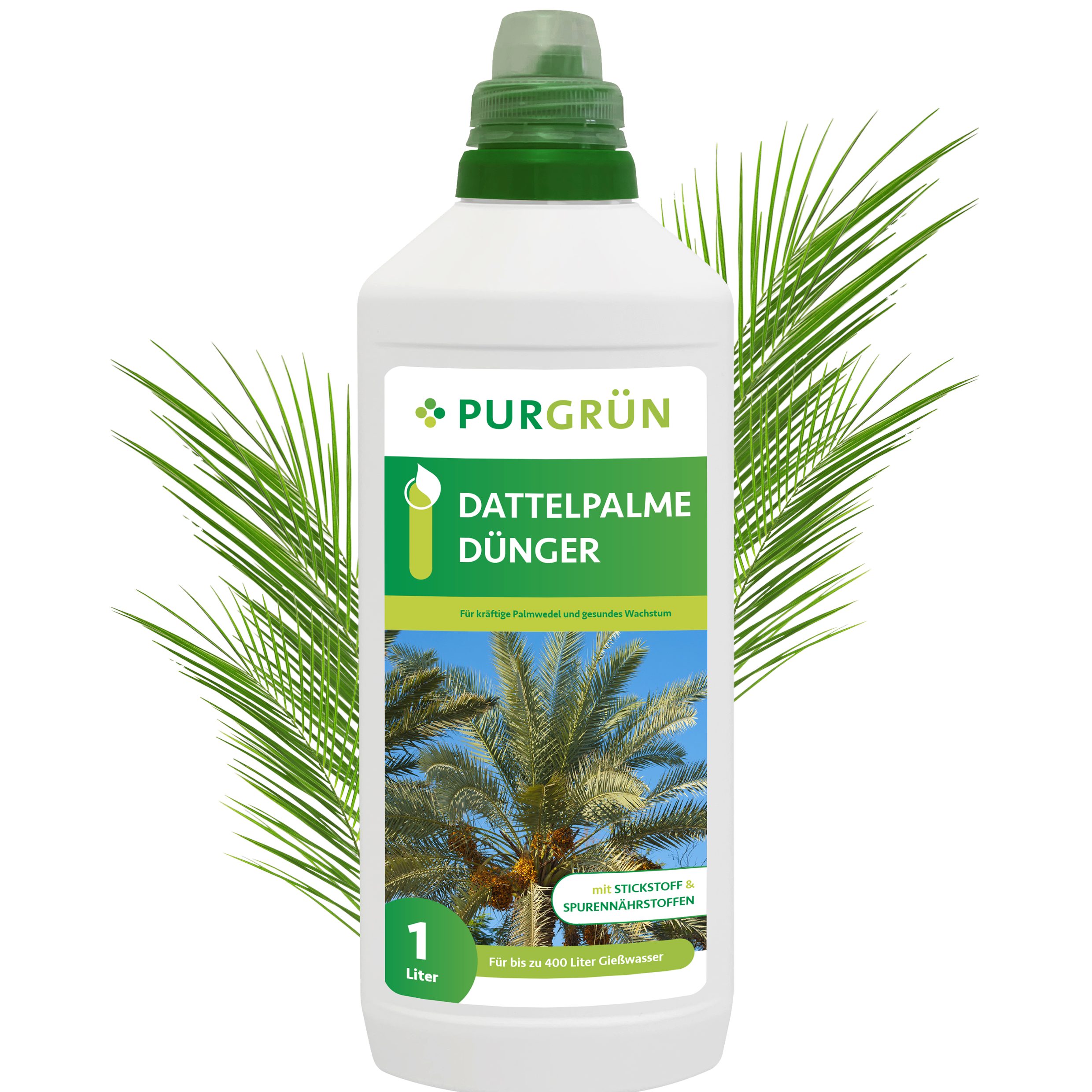 Universaldünger Purgrün Dattelpalme Dünger, NPK 10+4+6, stärkt Widerstandskraft, 1L