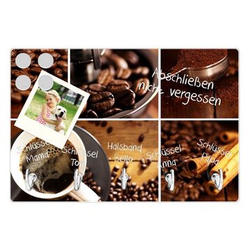 banjado Hakenleiste Motiv Kaffee&Schokolade, (5 chrom Haken)
