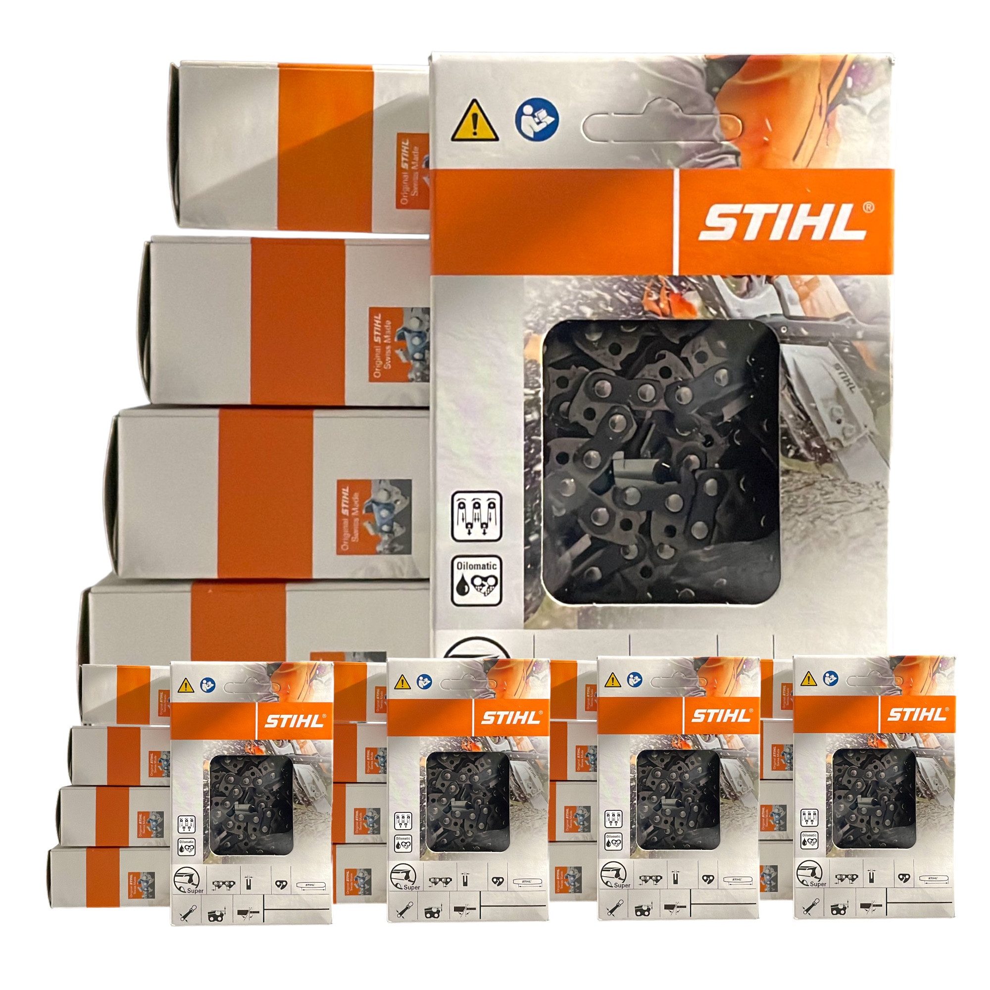 Fritz Krug Ersatzkette 20 Stück Stihl Sägeketten Rapid Super (RS) 26RS 325 1.6 mm 61 TG