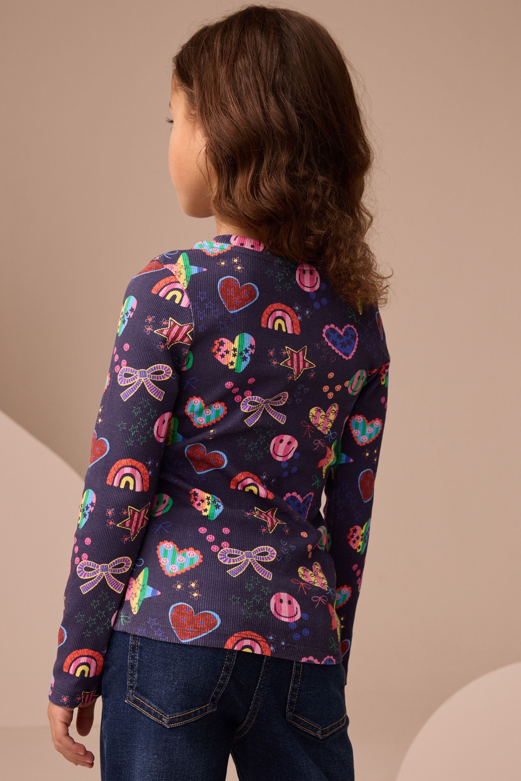 Next Langarmshirt Geripptes Langarmshirt (1-tlg) günstig online kaufen