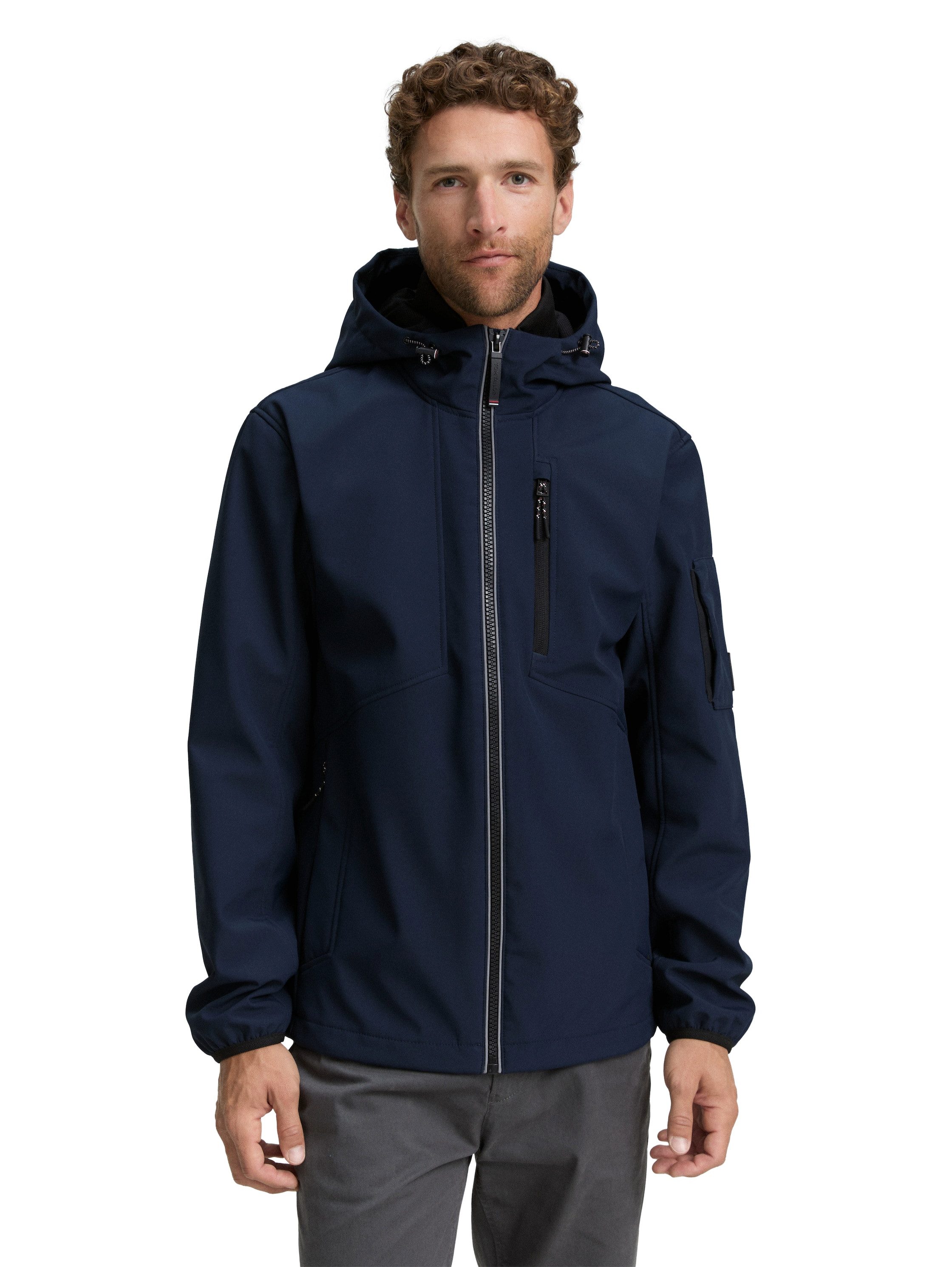 TOM TAILOR Softshelljacke mit Kapuze