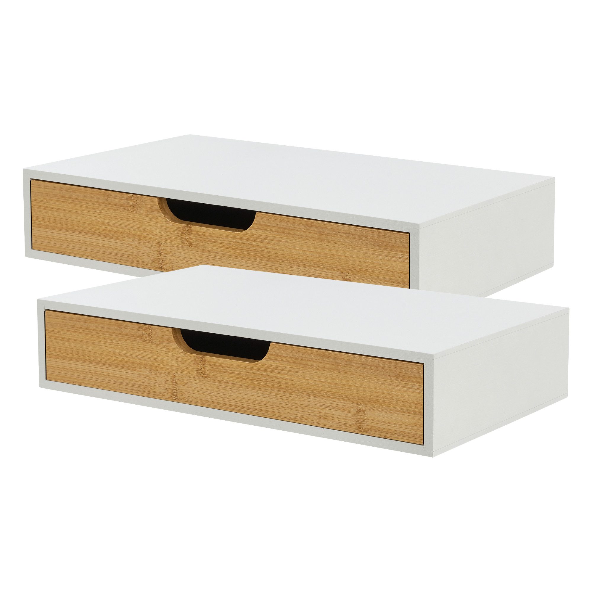 en.casa Wandregal, »Bokn« mit Schublade 40x24x8 günstig online kaufen