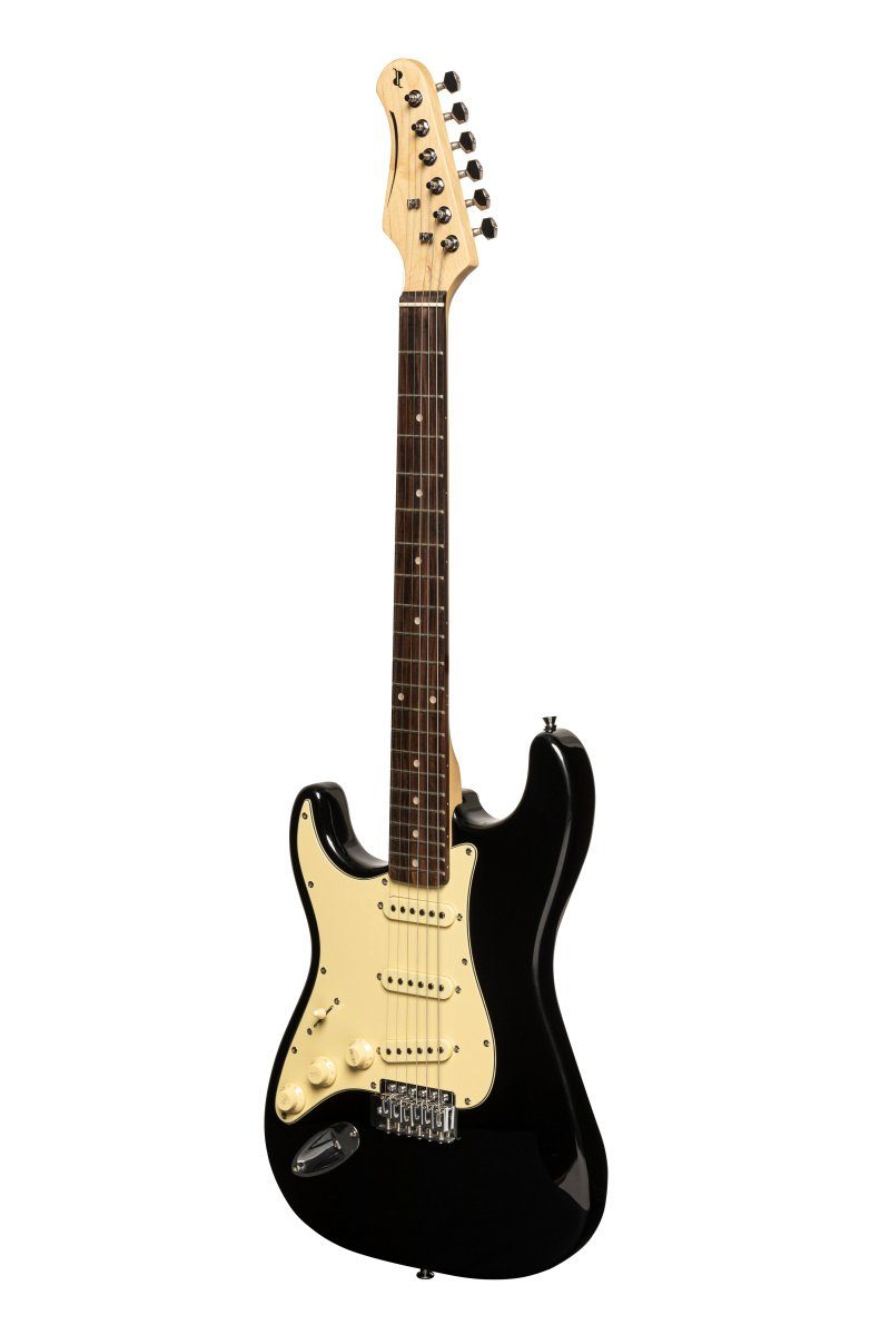 E-Gitarre SES-30 BK LH Standard "S" E-Gitarre, Linkshändermodell
