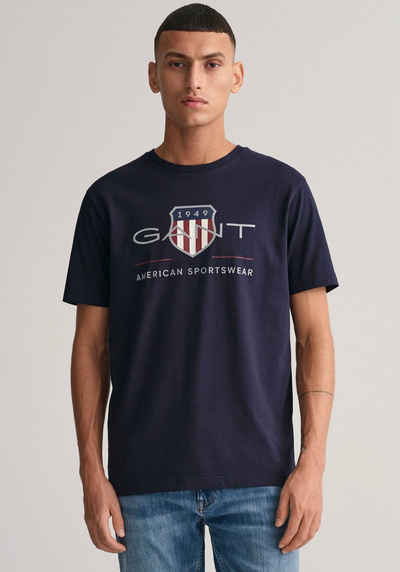Blaue Gant T-Shirts für Herren online kaufen | OTTO