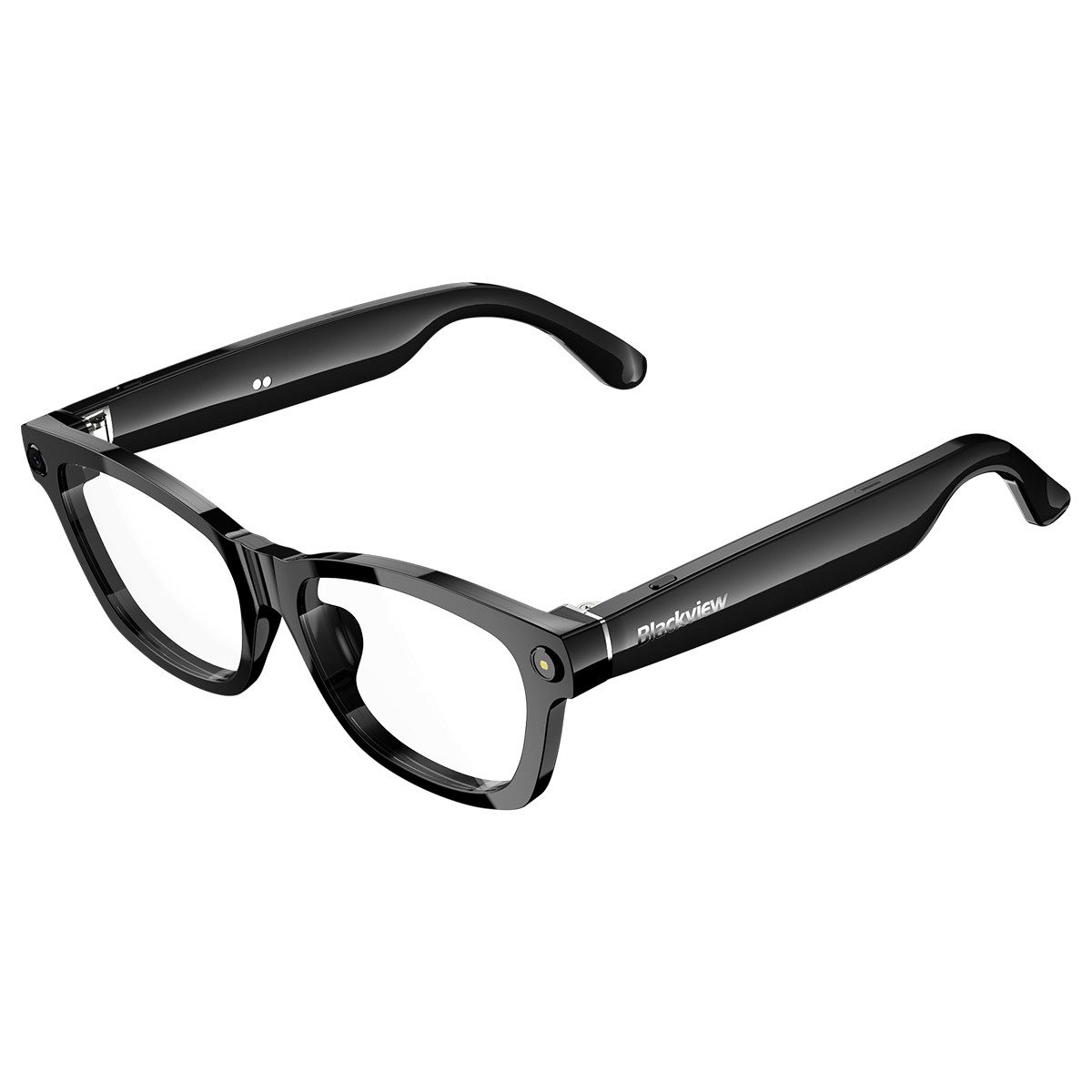 blackview LED-Brille BV100 Smart Brille mit Kamera für Alltag, Reisen und Arbeit inkl. Etui 32GB Speicher, Open-Ear Audio, Echtzeit-Übersetzung, mit KI