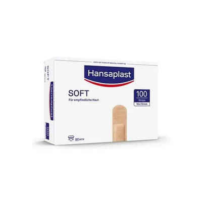 Beiersdorf AG Wundpflaster Hansaplast Soft Strips, 7,2 cm x 3,0 cm, 100 Stück, Packung