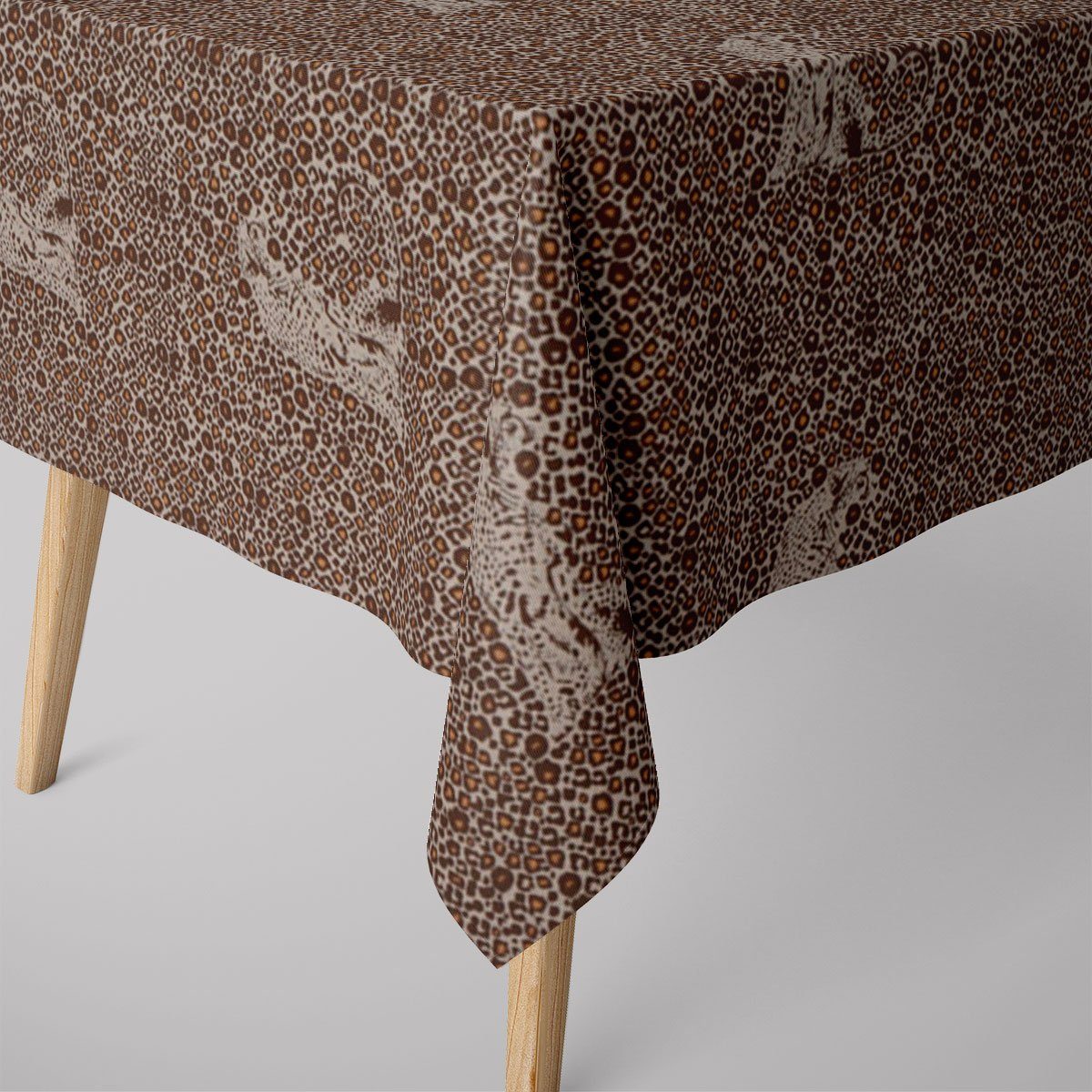 SCHÖNER LEBEN. Tischdecke Tischdecke Leinenlook Leoparden günstig online kaufen