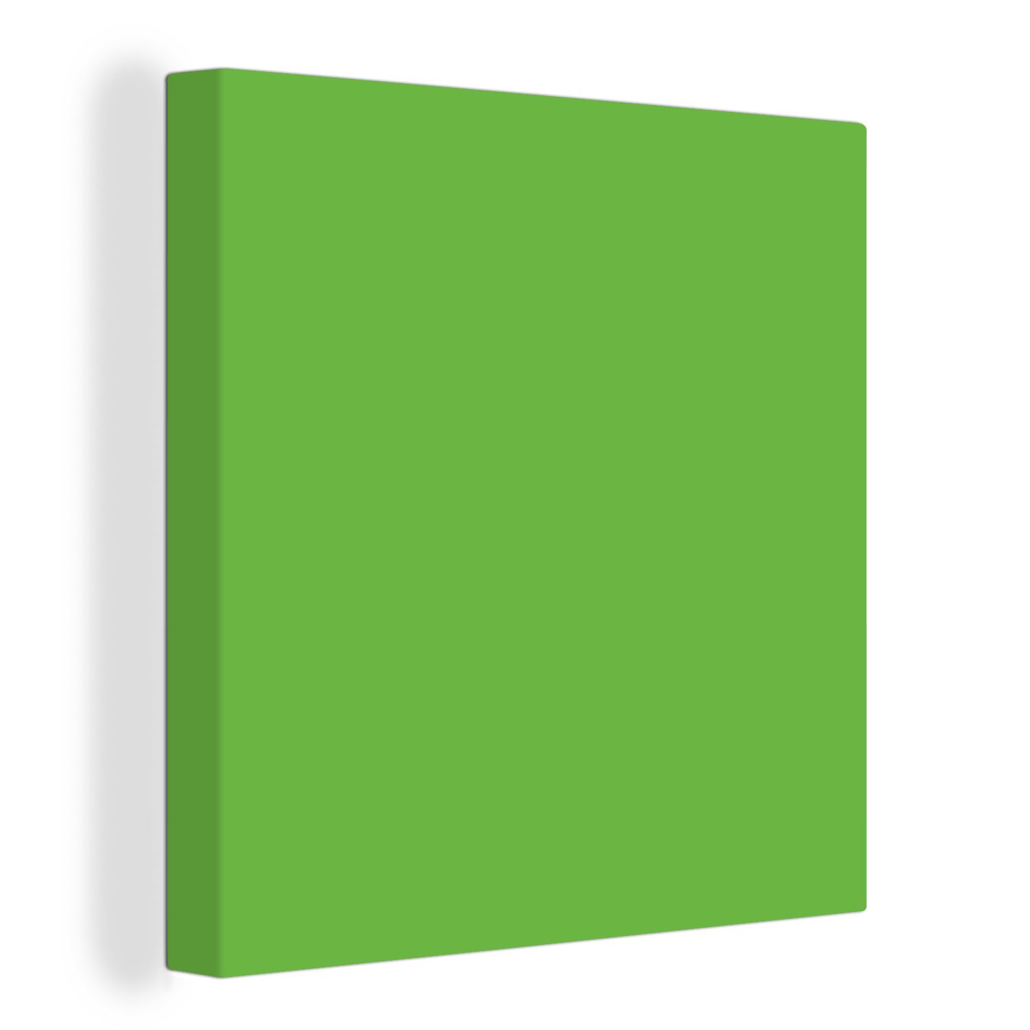 OneMillionCanvasses® Leinwandbild Grün - Muster - Farben, (1 St), Leinwand Bilder für Wohnzimmer Schlafzimmer bunt