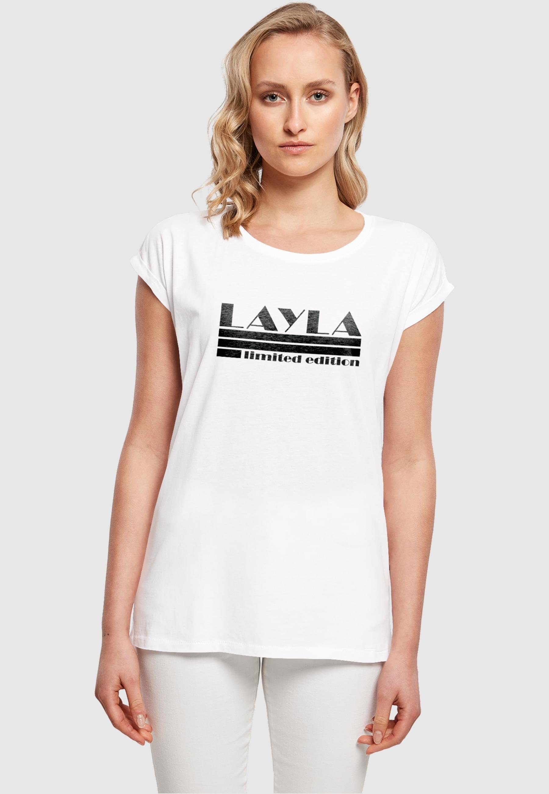 Merchcode T-Shirt Damen Layla (1-tlg) T-Shirt Limited - Ladies Edition white